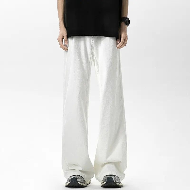 Japanese Brand × Jean Retro loose wide leg slightly flared jeans Size US 32 / EU 48 - 1 Thumbnail