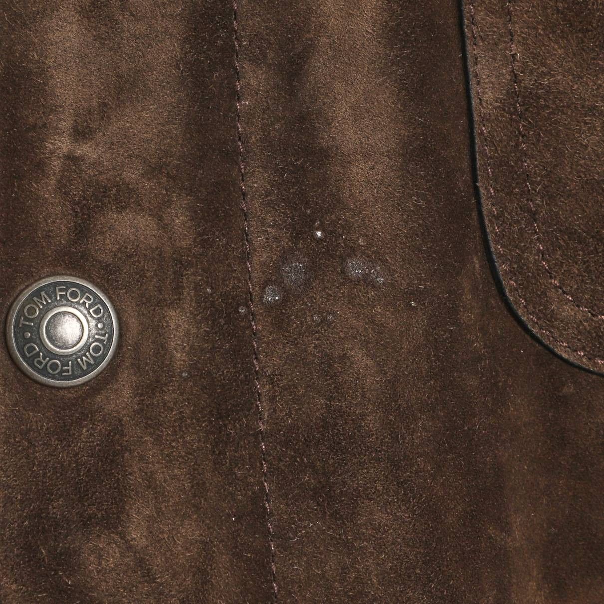 Tom Ford 8350USD Shearling-Trimmed Suede Trucker Jacket - Brown Size US L / EU 52-54 / 3 - 16 Thumbnail