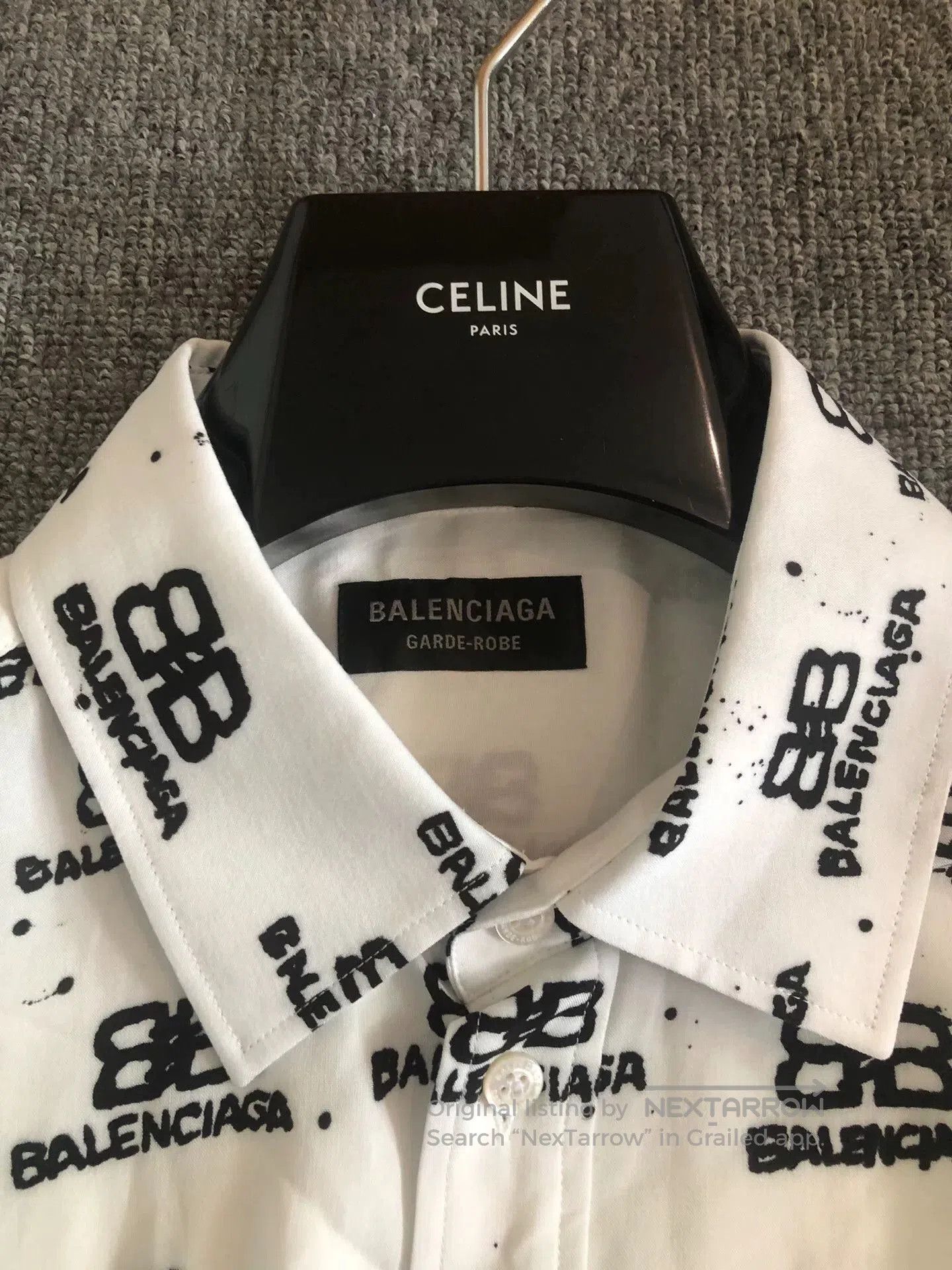Balenciaga Balenciaga Double B Logo Shirt. Size US M / EU 48-50 / 2 - 3 Thumbnail