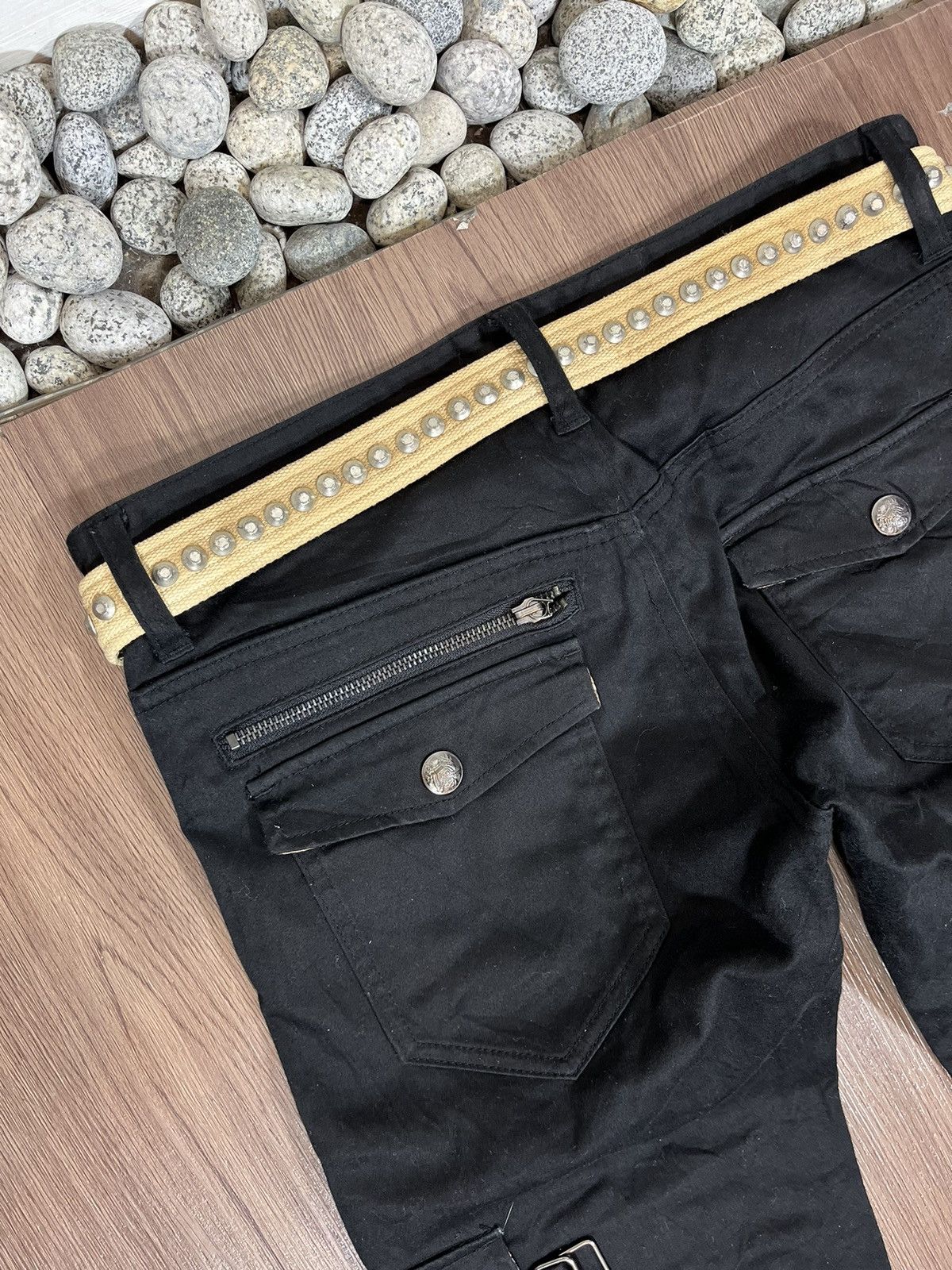 If Six Was Nine × Japanese Brand Berning Sho Leopard Strap Bondage Pants Size US 31 - 9 Thumbnail