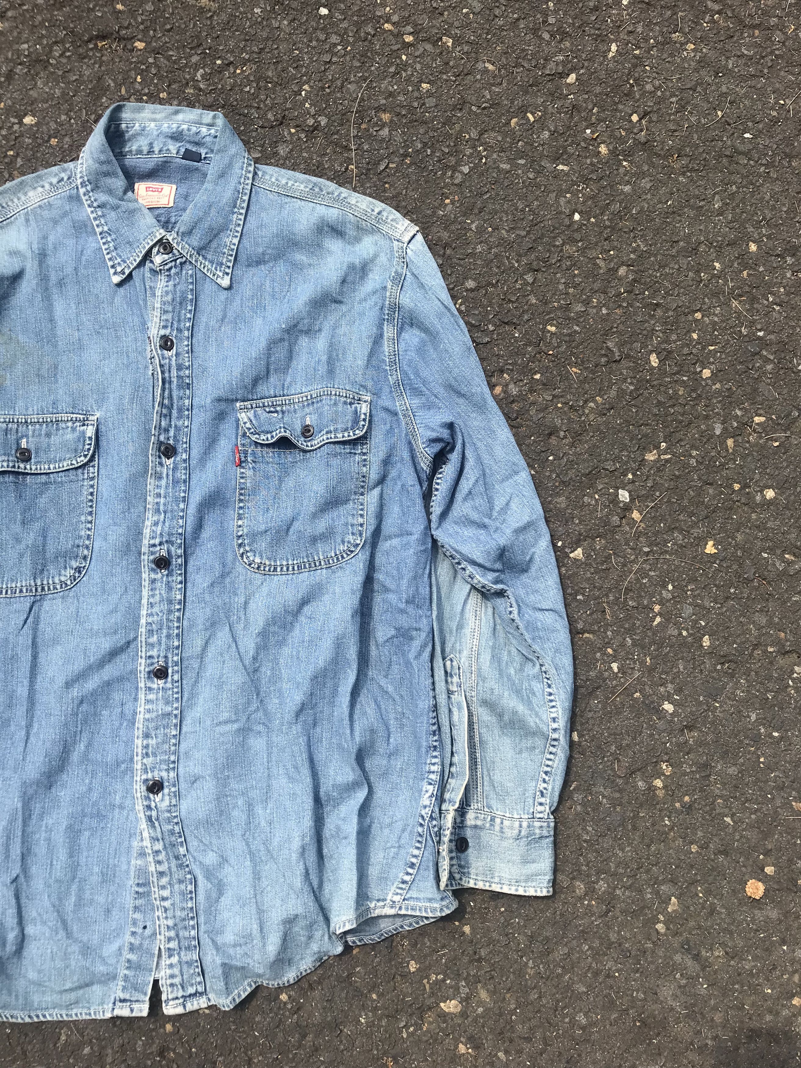 Levi's × Levi's Vintage Clothing Levi’s vintage denim longsleeve shirt Size US L / EU 52-54 / 3 - 2 Thumbnail