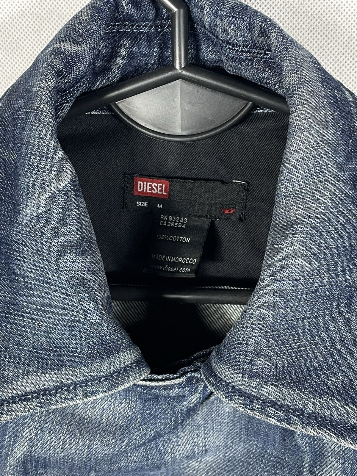 Diesel × If Six Was Nine × Le Grande Bleu (L.G.B.) Y2K Diesel Distressed Denim Jacket Coat Zip Up 00s 2000s Size M / US 6-8 / IT 42-44 - 8 Thumbnail