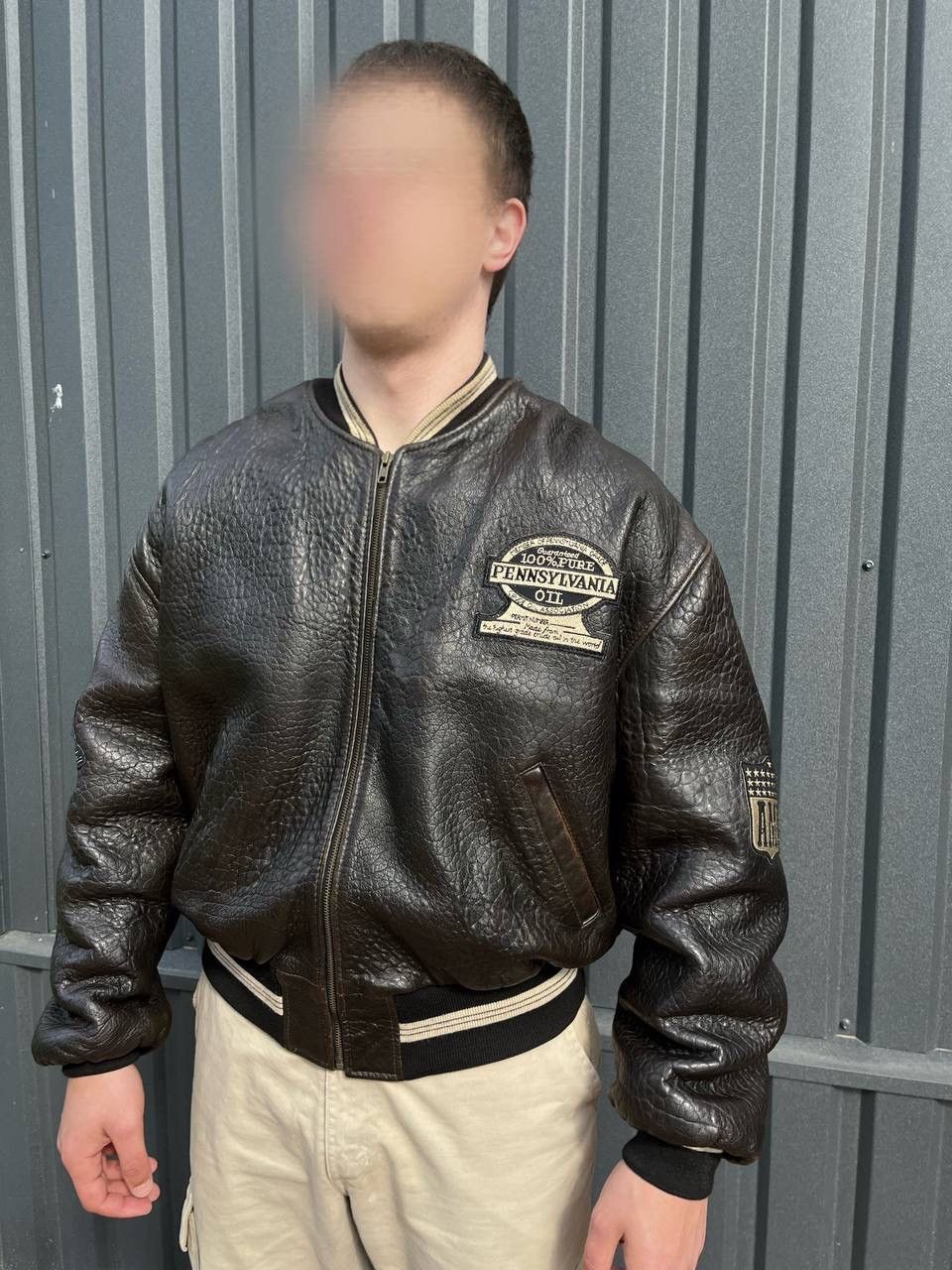 Vintage Ami London Leather Vintage Bomber | Grailed