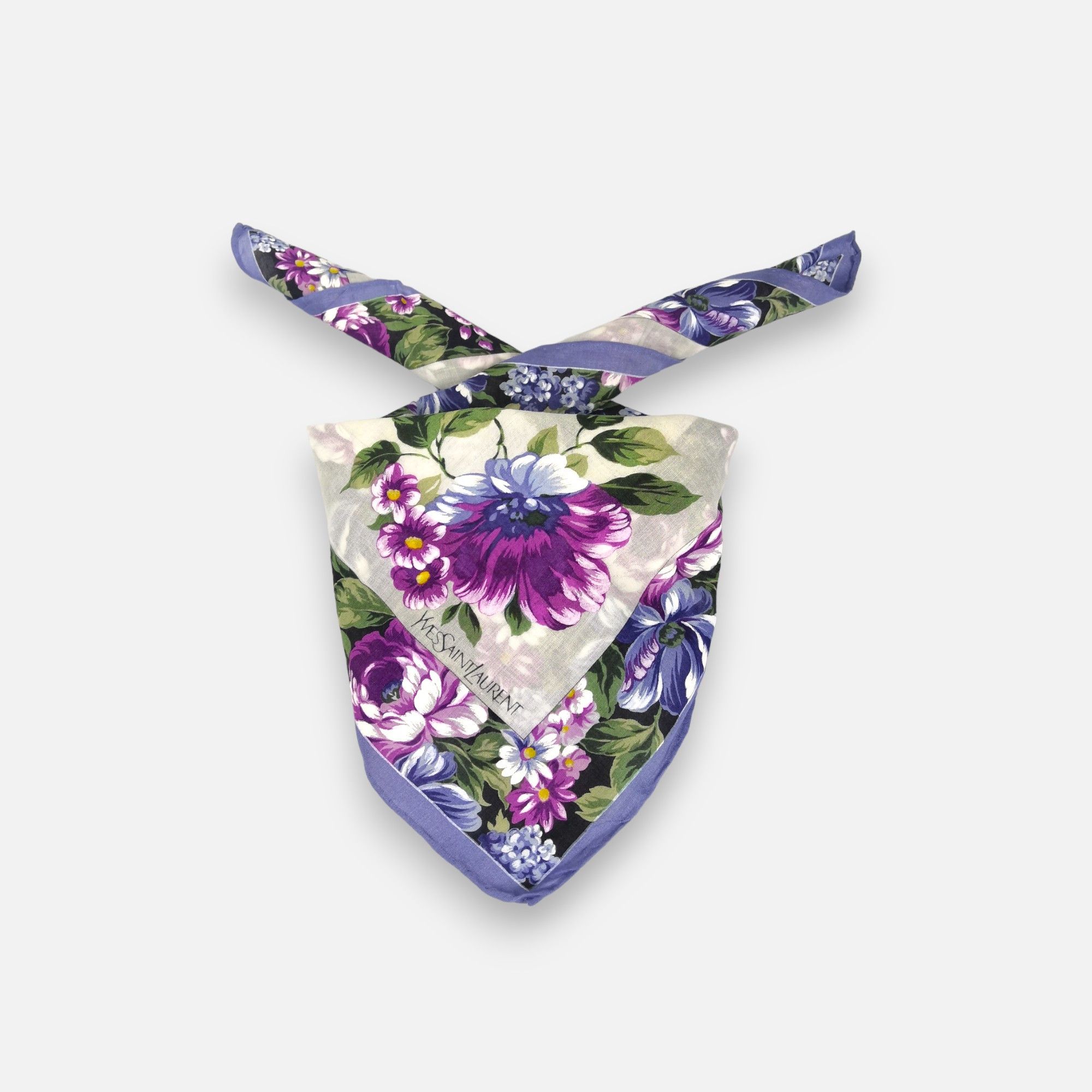 Vintage × Yves Saint Laurent Vintage Yves Saint Laurent Handkerchief Pocketsquare Bandana Size ONE SIZE - 1 Thumbnail