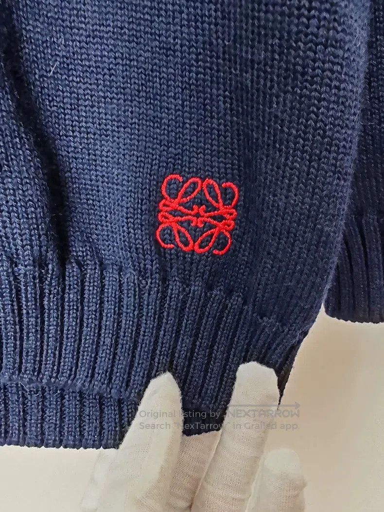 Loewe Loewe Women's Embroidered Logo Knit Cardigan Size S / US 4 / IT 40 - 4 Thumbnail