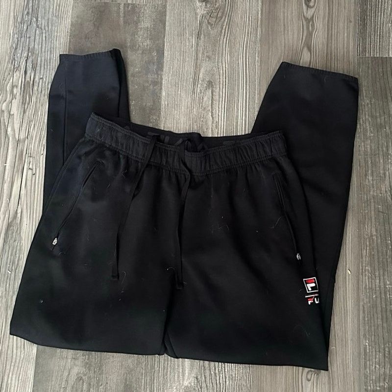 Fila fila black sweatpants with zipper pockets Size US 30 / EU 46 - 1 Thumbnail