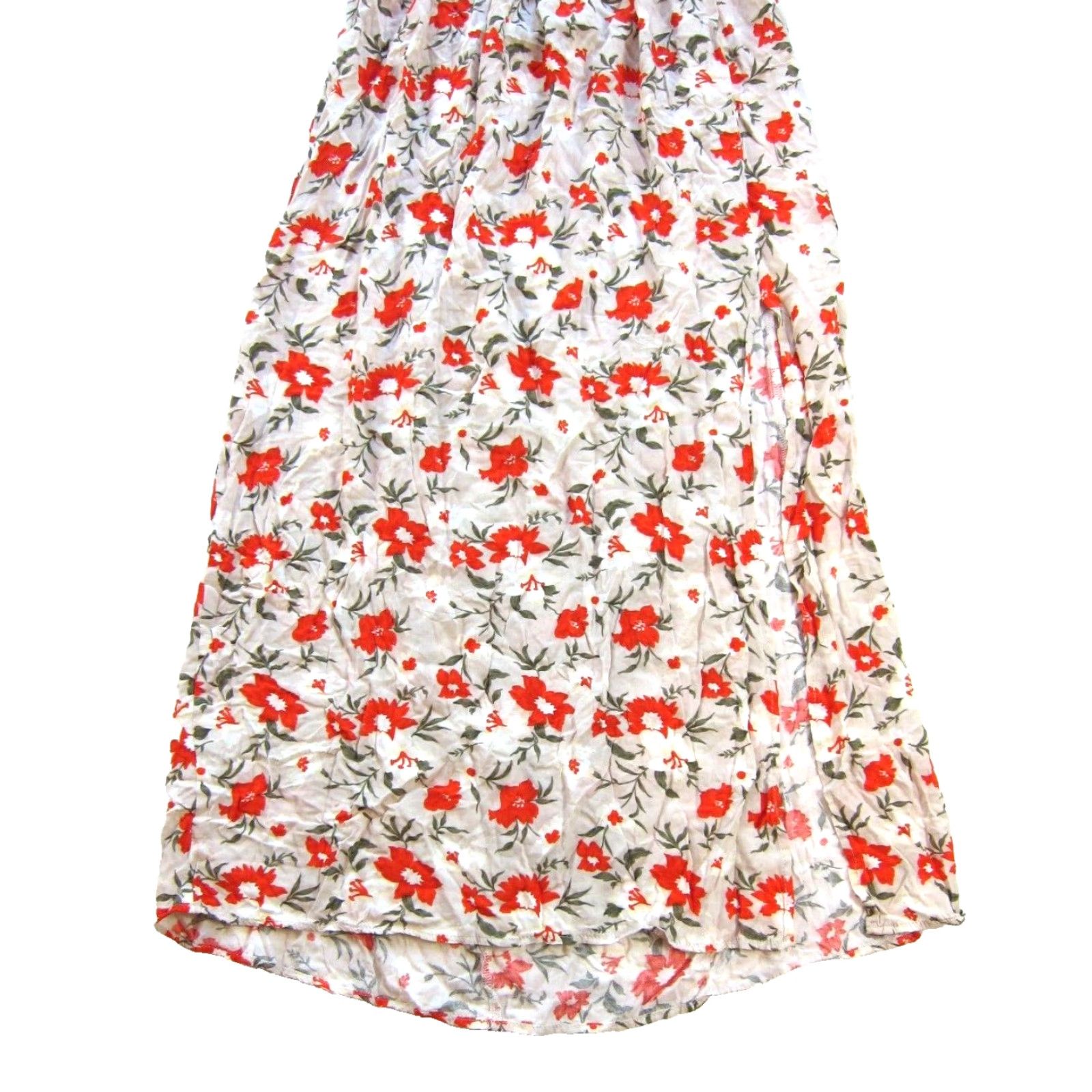 Vintage VINTAGE Time After Time Floral Maxi Dress Open Back Long Rayon Orange Green Large Size L / US 10 / IT 46 - 6 Thumbnail