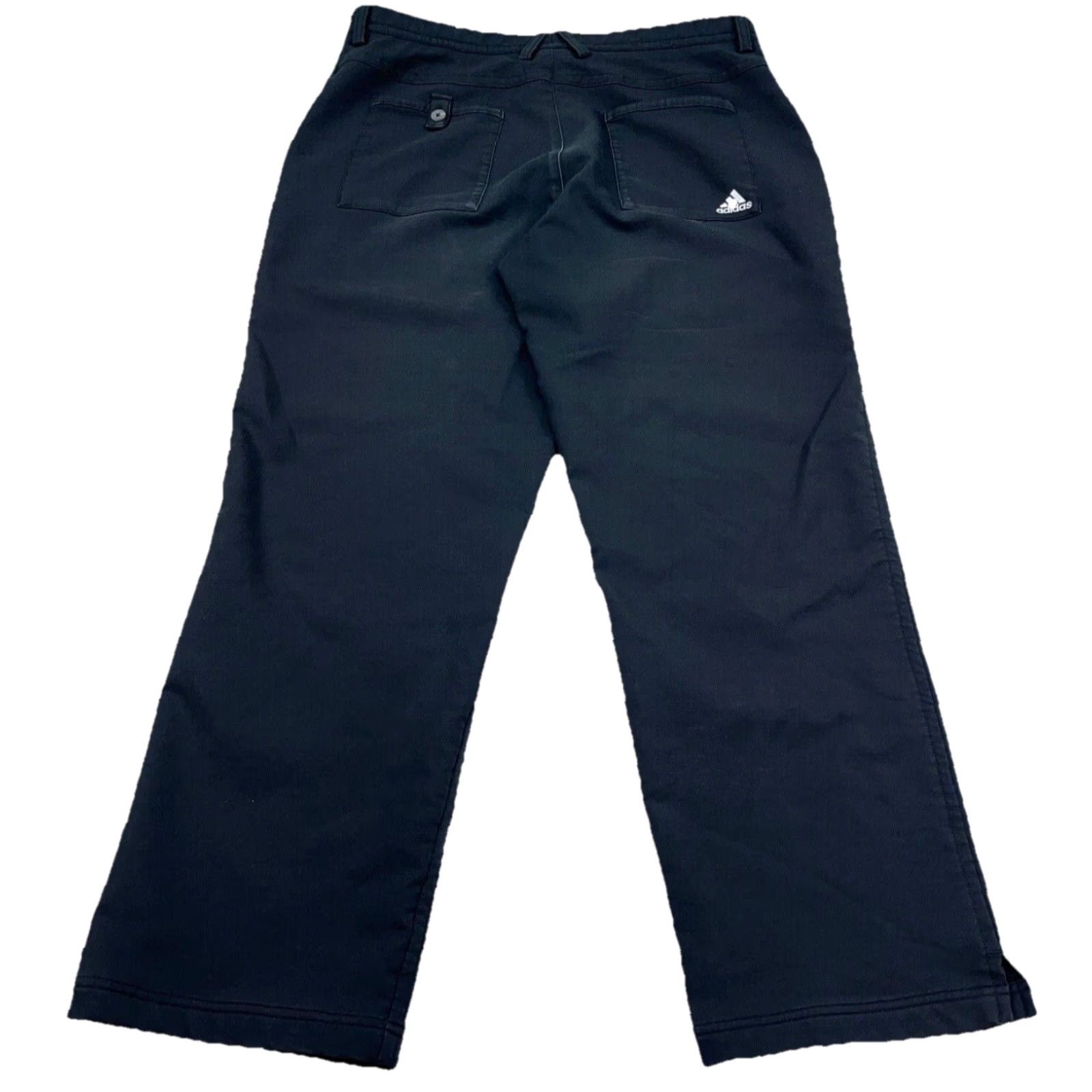 Adidas Adidas Chino Pants Men 34x30 Black Performance Poly Clima Cool Golf Flat Front Size US 34 / EU 50 - 3 Thumbnail