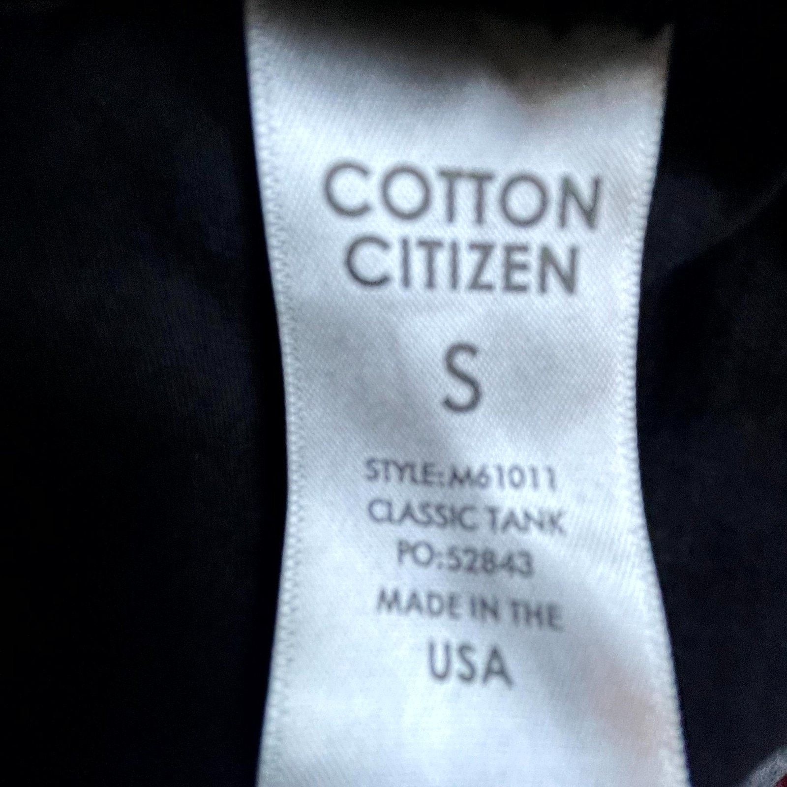 COTTONCITIZEN Cotton Citizen Classic Muscle Tank Men Small Jet Black Basic Size US S / EU 44-46 / 1 - 5 Thumbnail