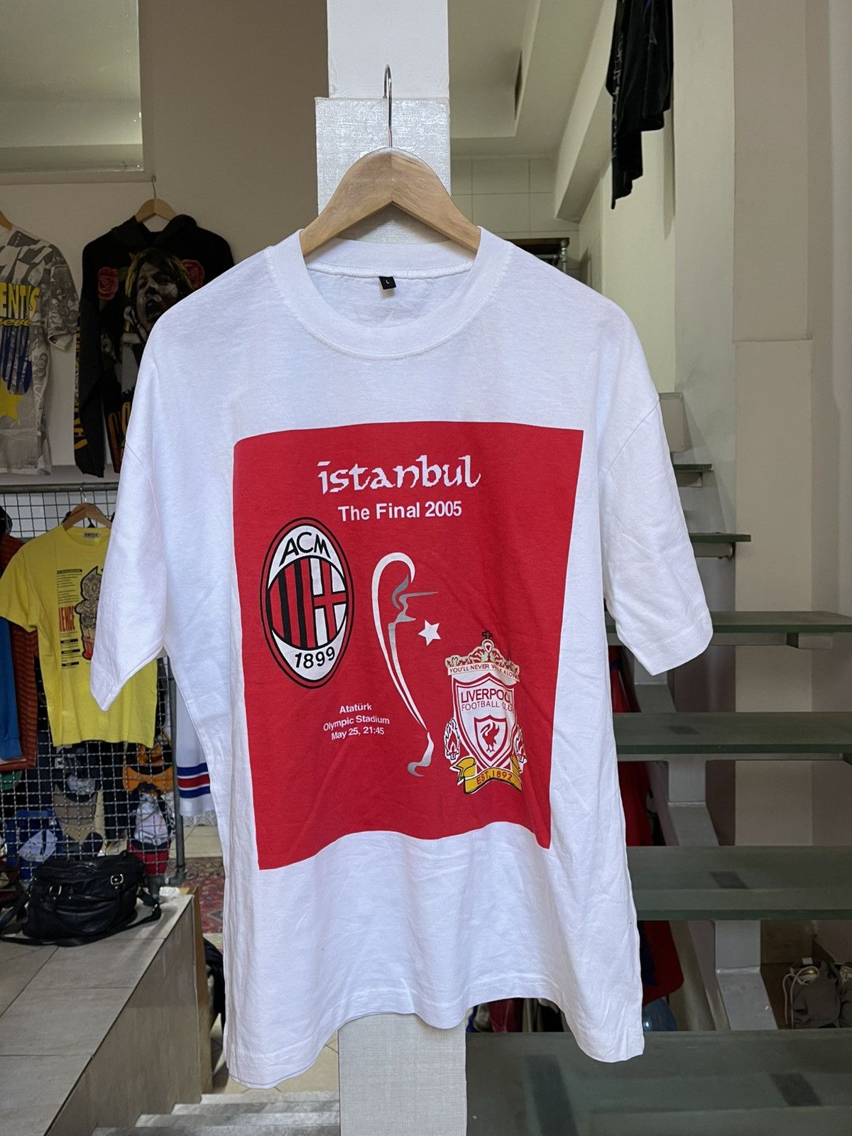 Vintage Champions League 2005 Final t shirt RARE Size US L / EU 52-54 / 3 - 1 Thumbnail