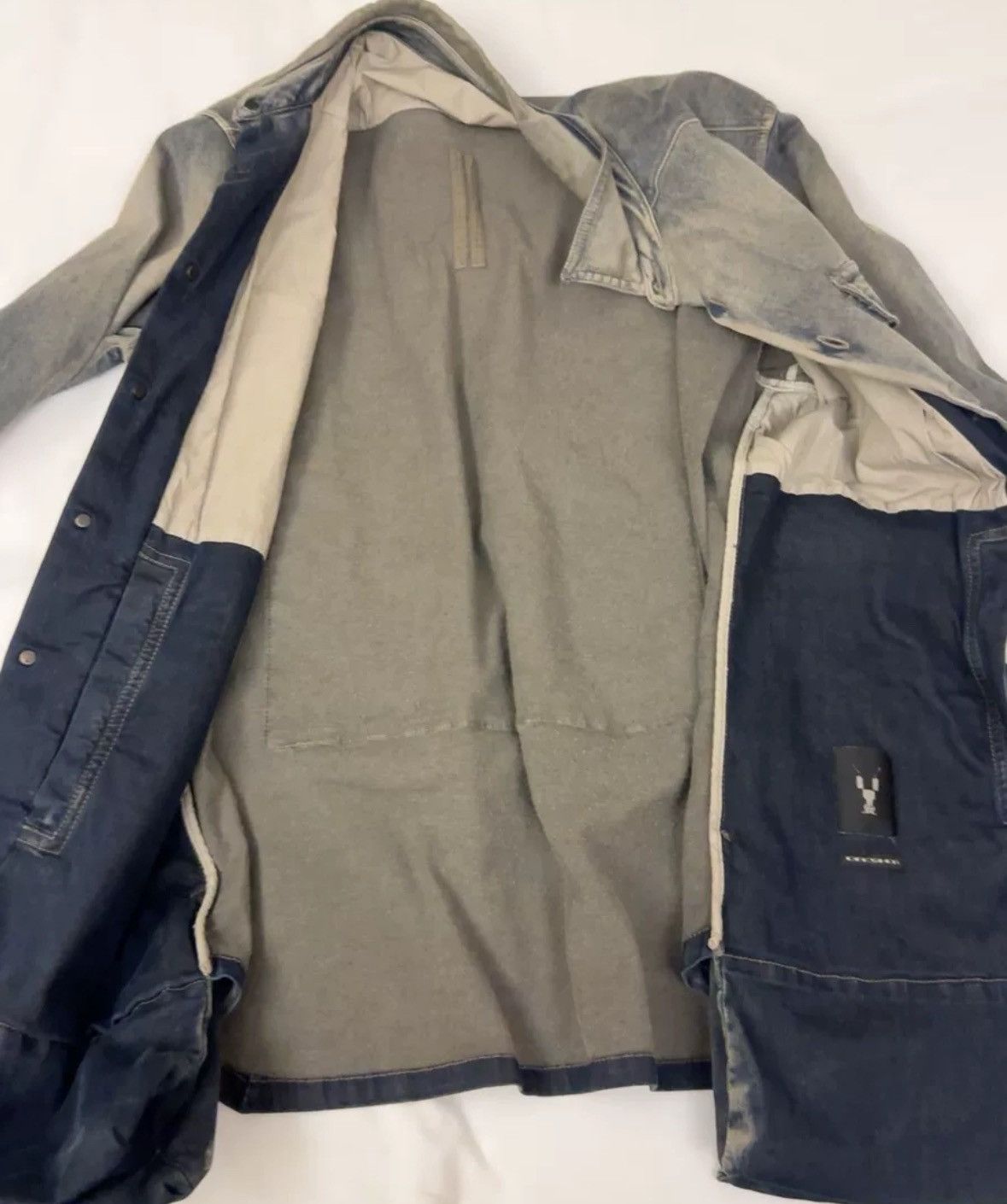 Rick Owens Rick Owen DRKSHDW Men's Denim Jacket Size US S / EU 44-46 / 1 - 3 Thumbnail