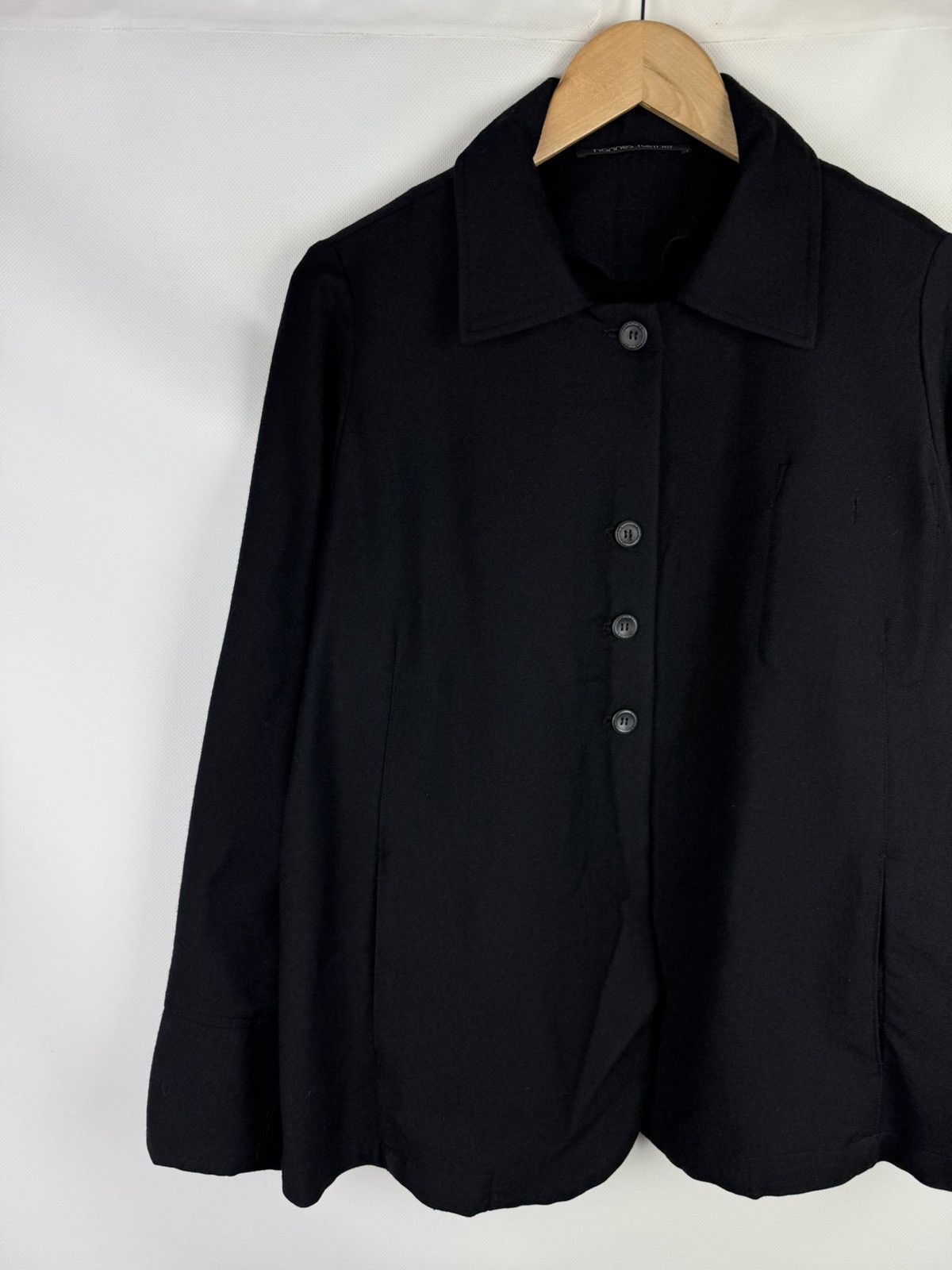hannes roether Hannes Roether Ladies Avant-garde Wool Blazer Jacket Size M Size M / US 6-8 / IT 42-44 - 2 Thumbnail