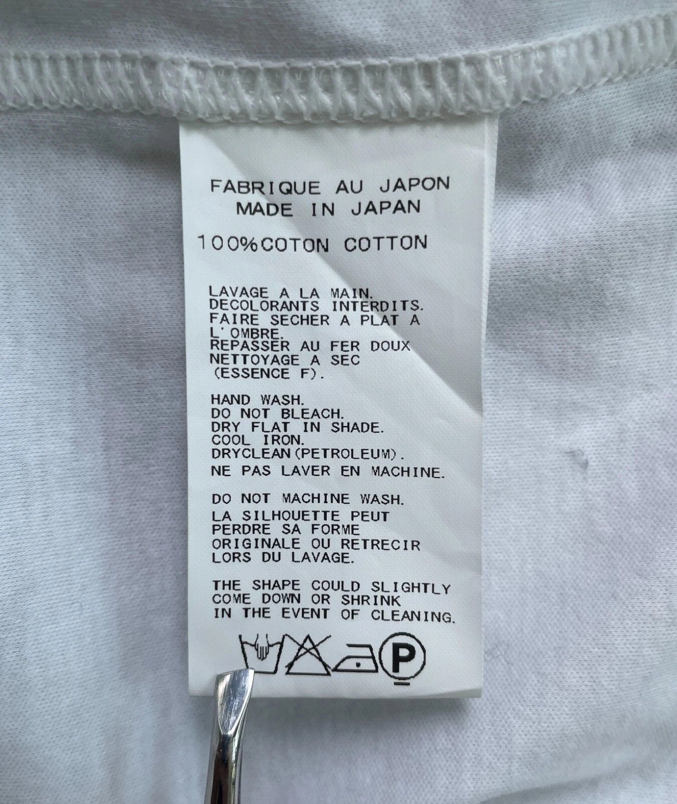 Yohji Yamamoto Costume D'Homme White Shirt