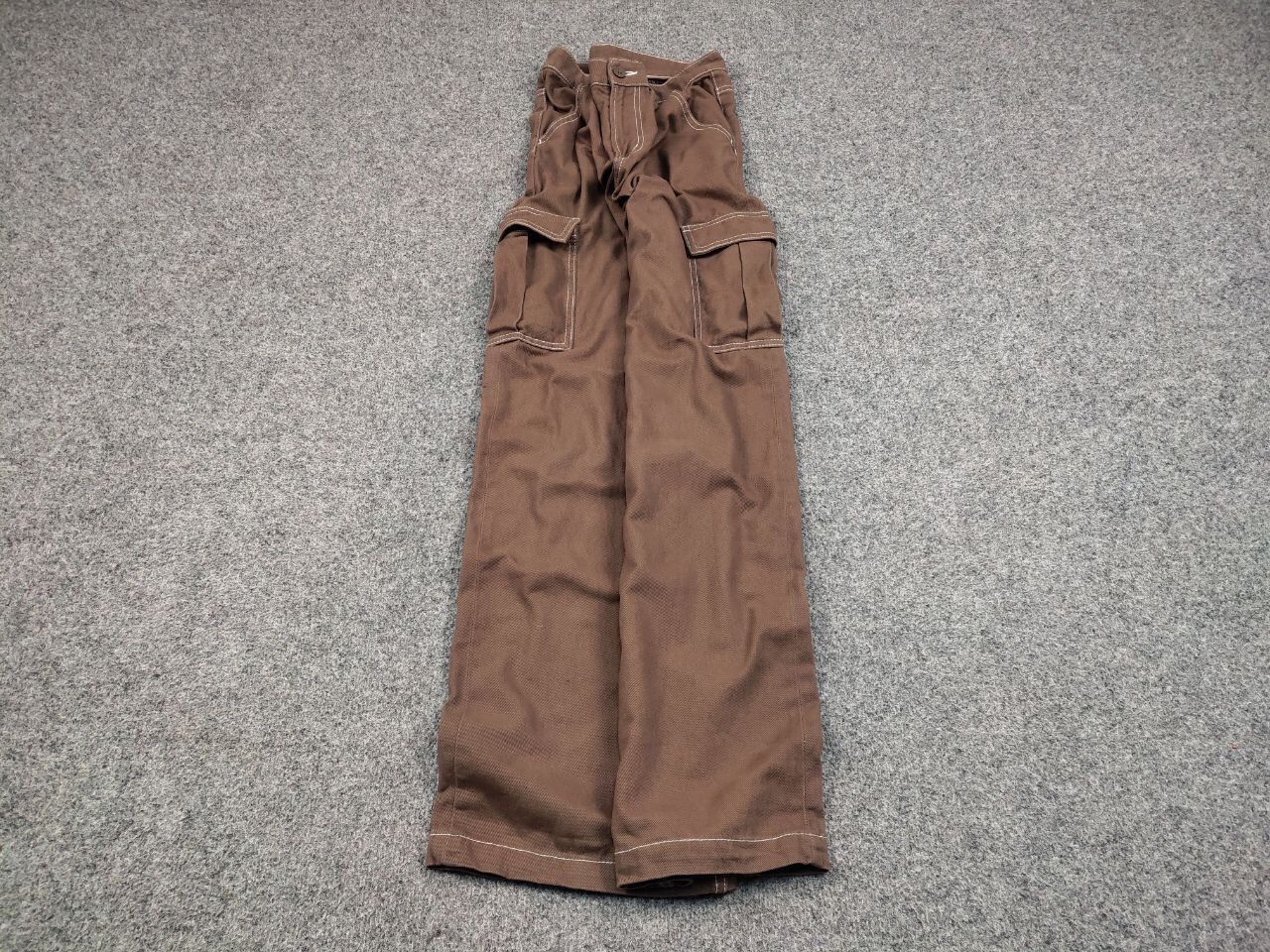 Japanese Brand Vintage 90's Japanese Baggy Beige Cargo Pants Y2K Hype Style Size US 32 / EU 48 - 2 Thumbnail