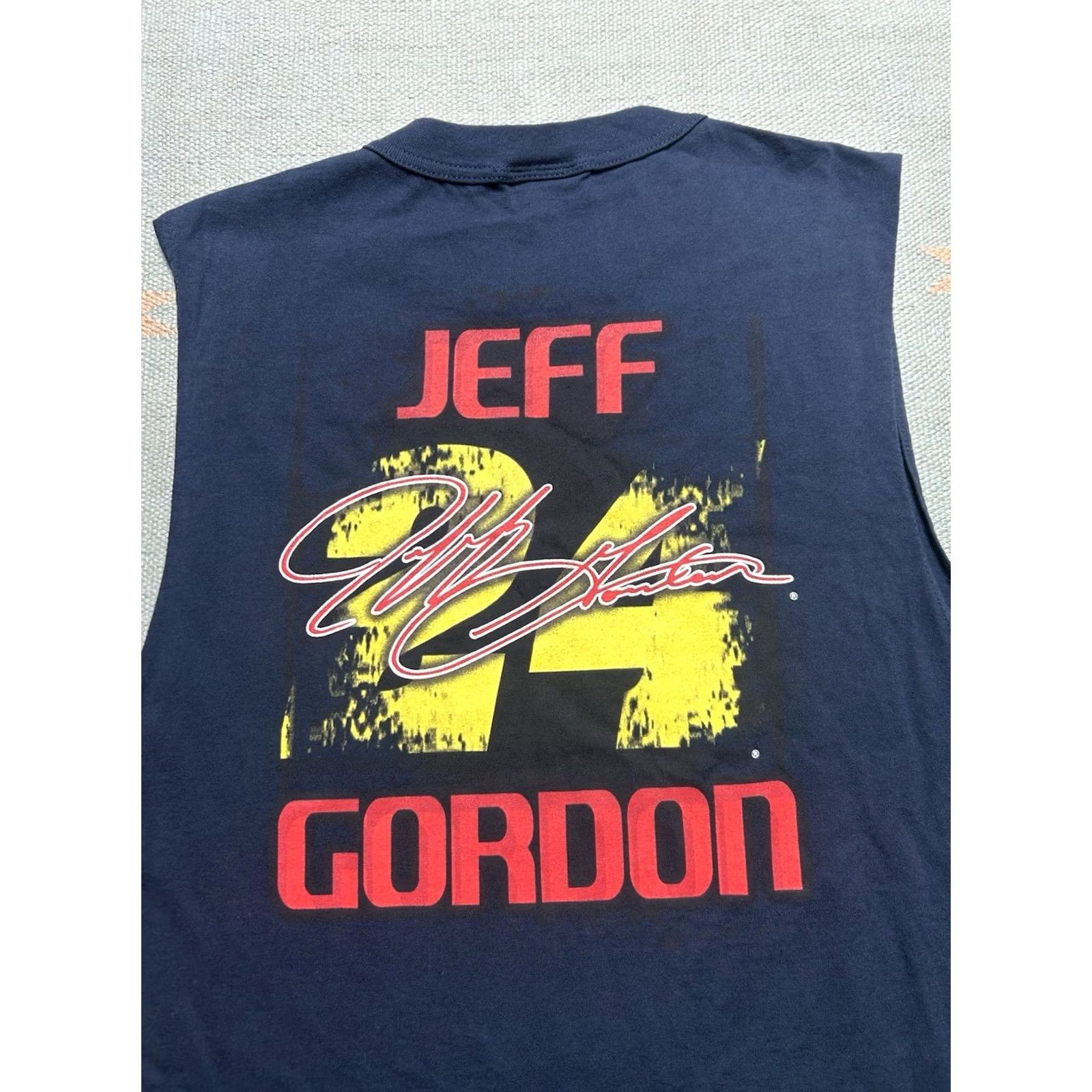 NASCAR VINTAGE Jeff Gordon NASCAR sleeveless tank top t shirt NOS XL Blue Men Shirt Size US XL / EU 56 / 4 - 2 Thumbnail