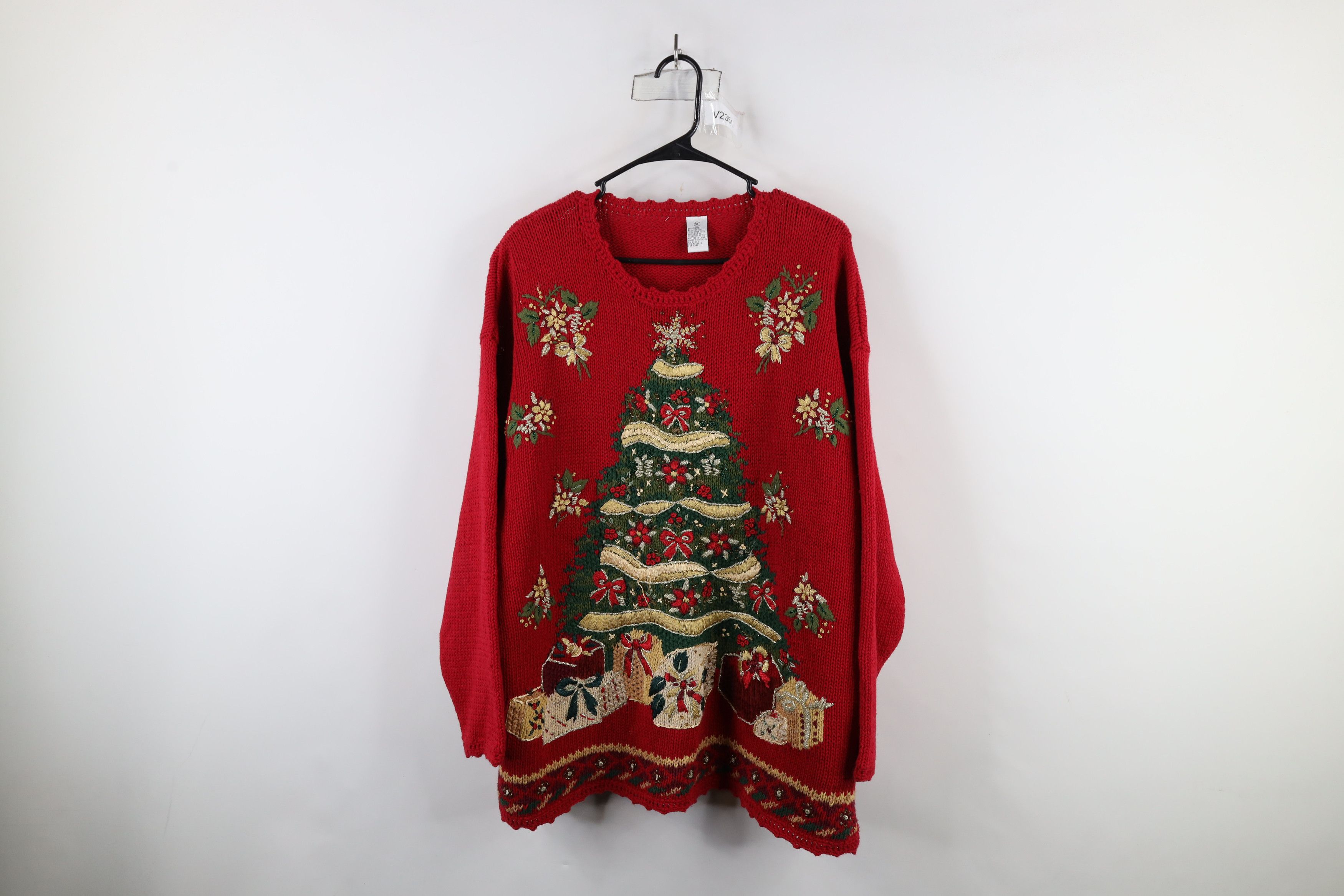 Vintage Vintage 90s Streetwear Heavyweight Christmas Knit Sweater Size XL / US 12-14 / IT 48-50 - 1 Thumbnail
