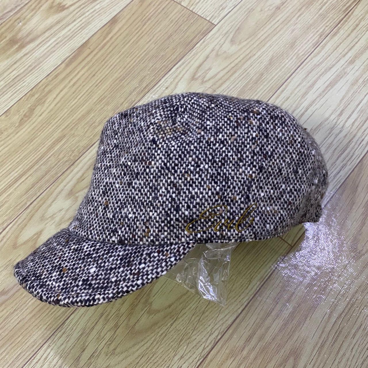 Hysteric Glamour Hysteric Glamour Japan Wool Tweed Newsboy Cap – “Evil” Size ONE SIZE - 2 Thumbnail