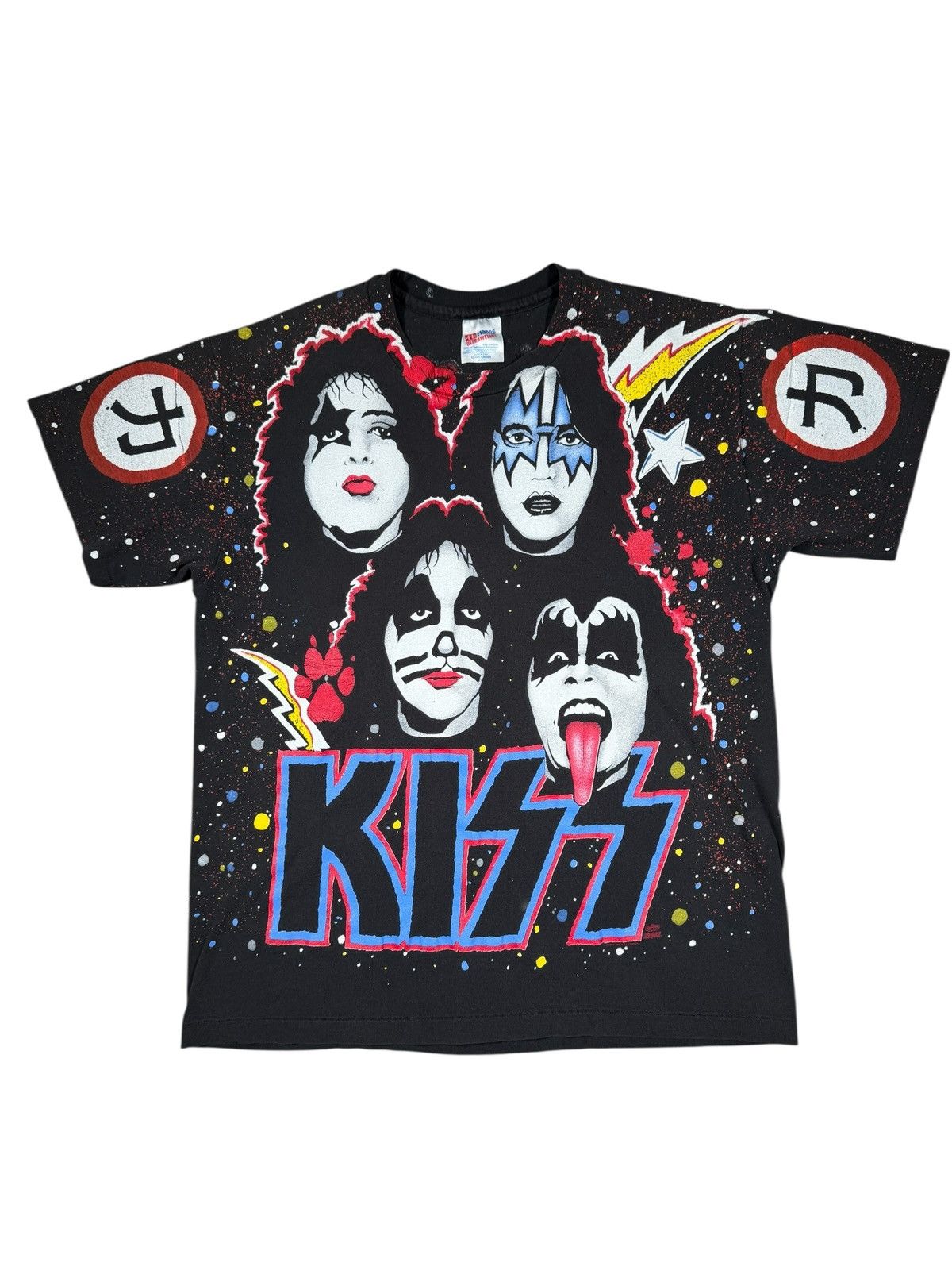 Band Tees Vintage Kiss All Over Print Winterland Graphic Tee Large Size US L / EU 52-54 / 3 - 1 Thumbnail