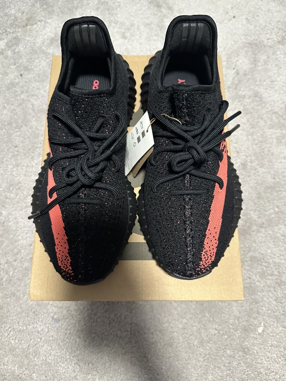 Adidas Adidas Yeezy Boost 350 V2 Black/Red Size US 7 / EU 40 - 4 Thumbnail