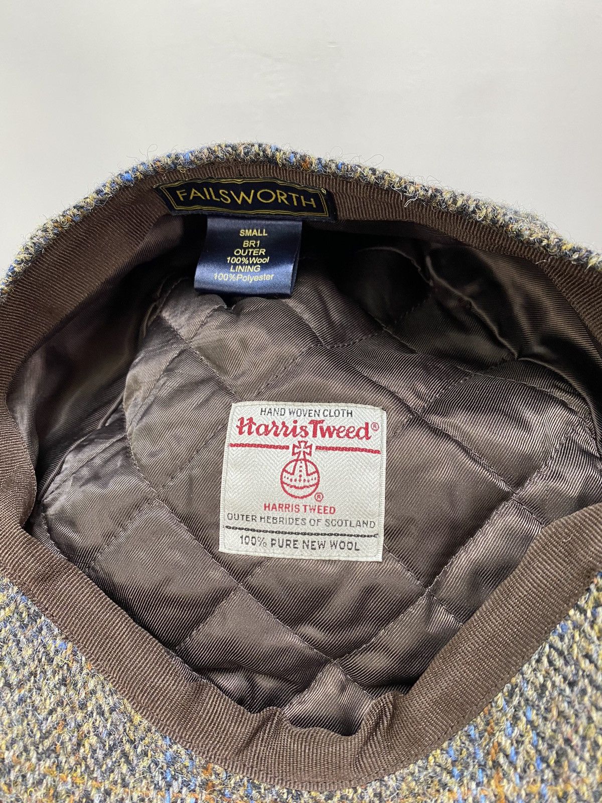 Harris Tweed × Vintage Vintage Failsworth Harris Tweed Wool Flat Hat Cap Size ONE SIZE - 16 Thumbnail