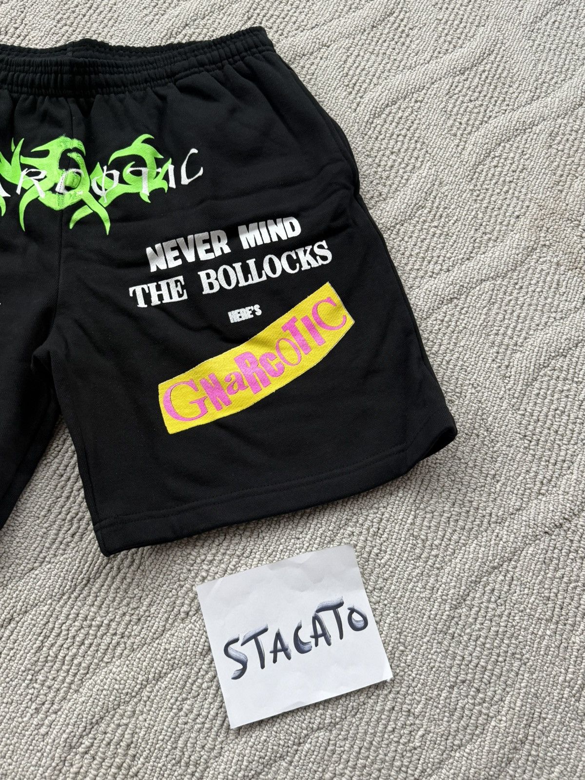 Gnarcotic Gnarcotic Lil Gnar Black Shorts / Sweatshorts Size US 32 / EU 48 - 3 Thumbnail