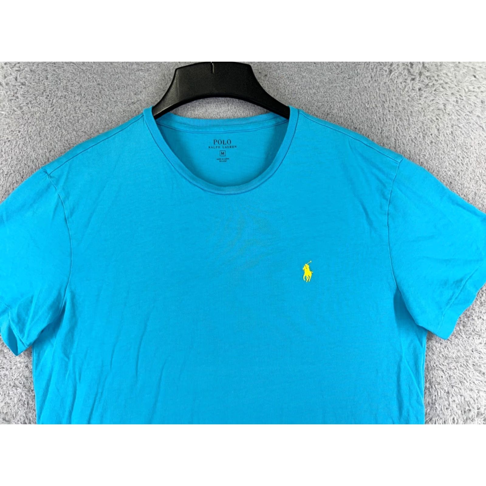 Ralph Lauren Polo Ralph Lauren Shirt Mens Medium Blue 100% Cotton Pony Crew Neck Short Sleeve Size US M / EU 48-50 / 2 - 4 Thumbnail