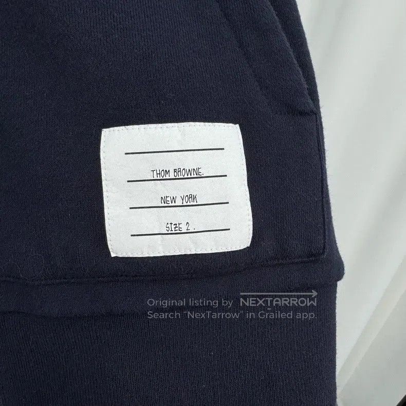 Thom Browne Thom Browne Dark Blue Zip-Up Hoodie Size US M / EU 48-50 / 2 - 5 Thumbnail
