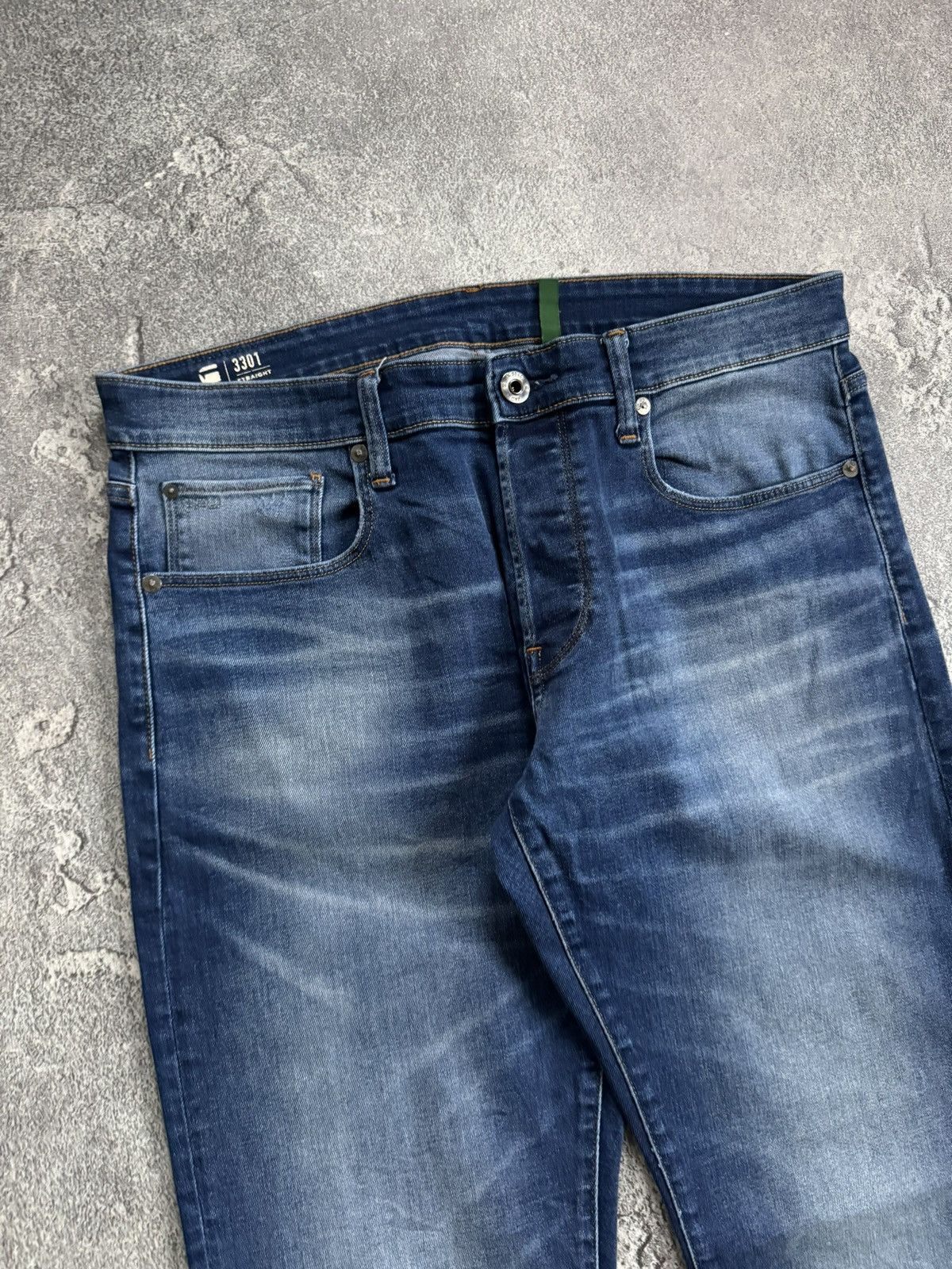 G-Star G star raw 34/32 3301 straight denim pants jeans trousers Size US 34 / EU 50 - 9 Thumbnail