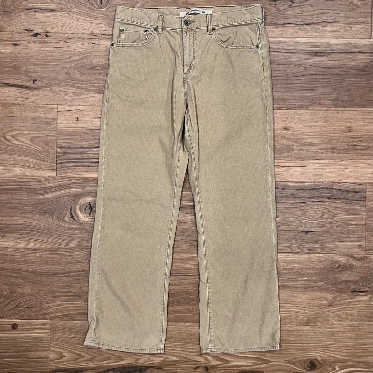 Gap Gap Straight Fit Corduroy Pants Beige 35x29 Size US 35 - 1 Thumbnail