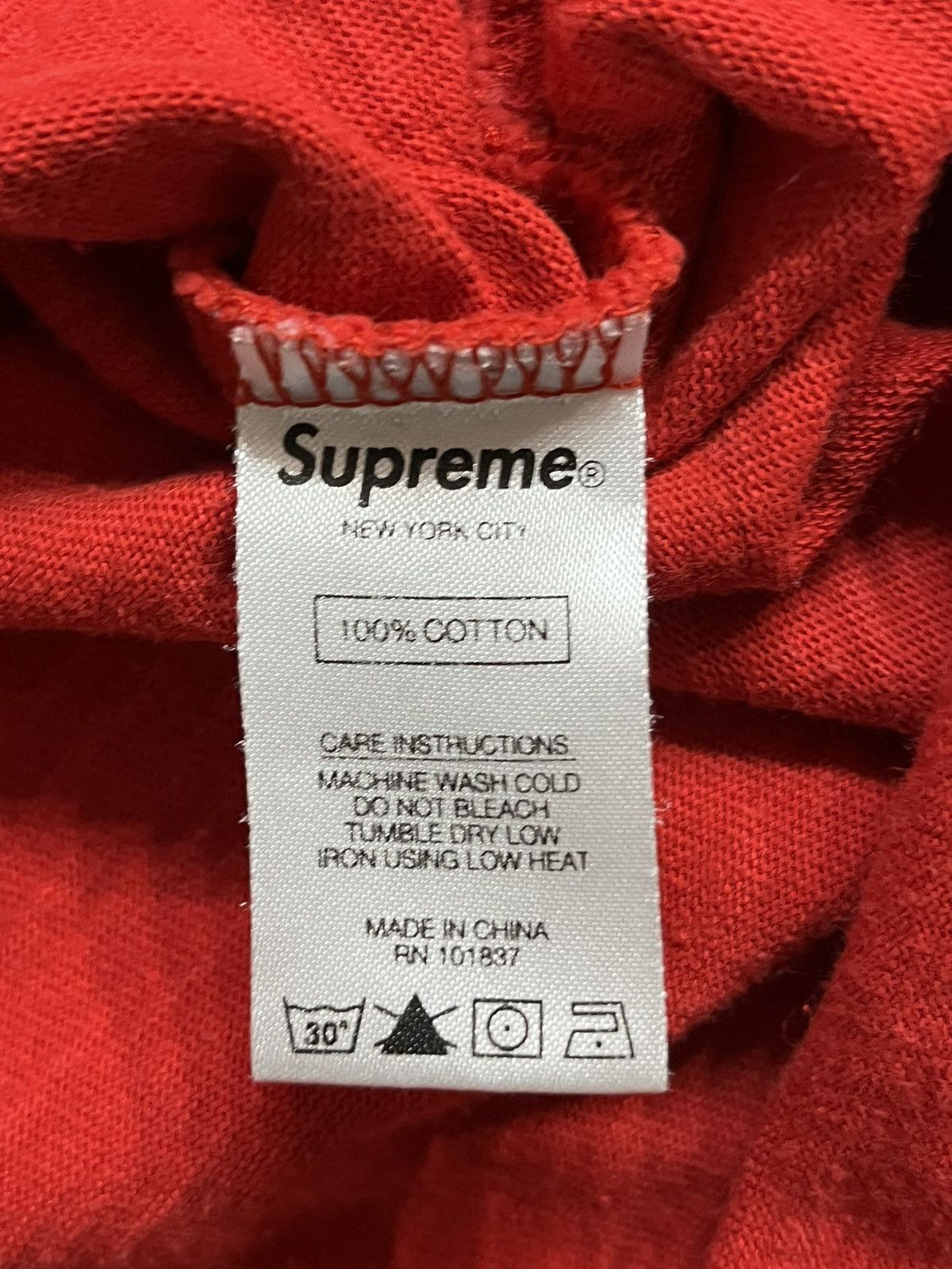 Supreme Supreme Cut Logo Tee Size US XL / EU 56 / 4 - 5 Thumbnail