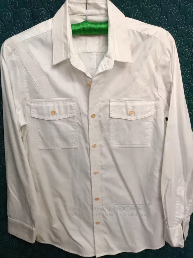 Dries Van Noten Dries Van Noten White Pure Cotton Shirt Size US S / EU 44-46 / 1 - 1 Thumbnail