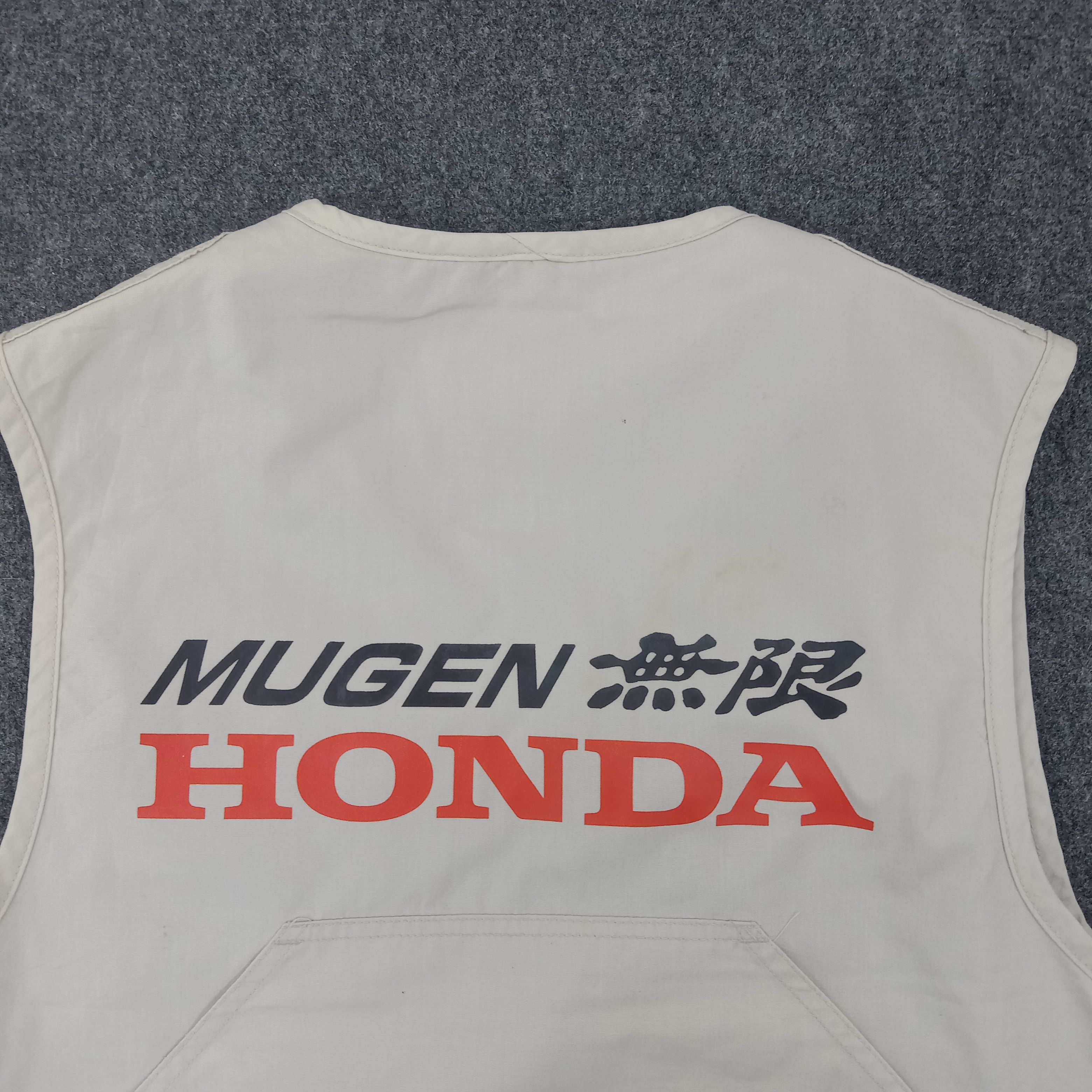 Honda × Vintage Lucky Strike X Mugen Honda Japanese Custom Art Vest Jacket Size US M / EU 48-50 / 2 - 2 Thumbnail