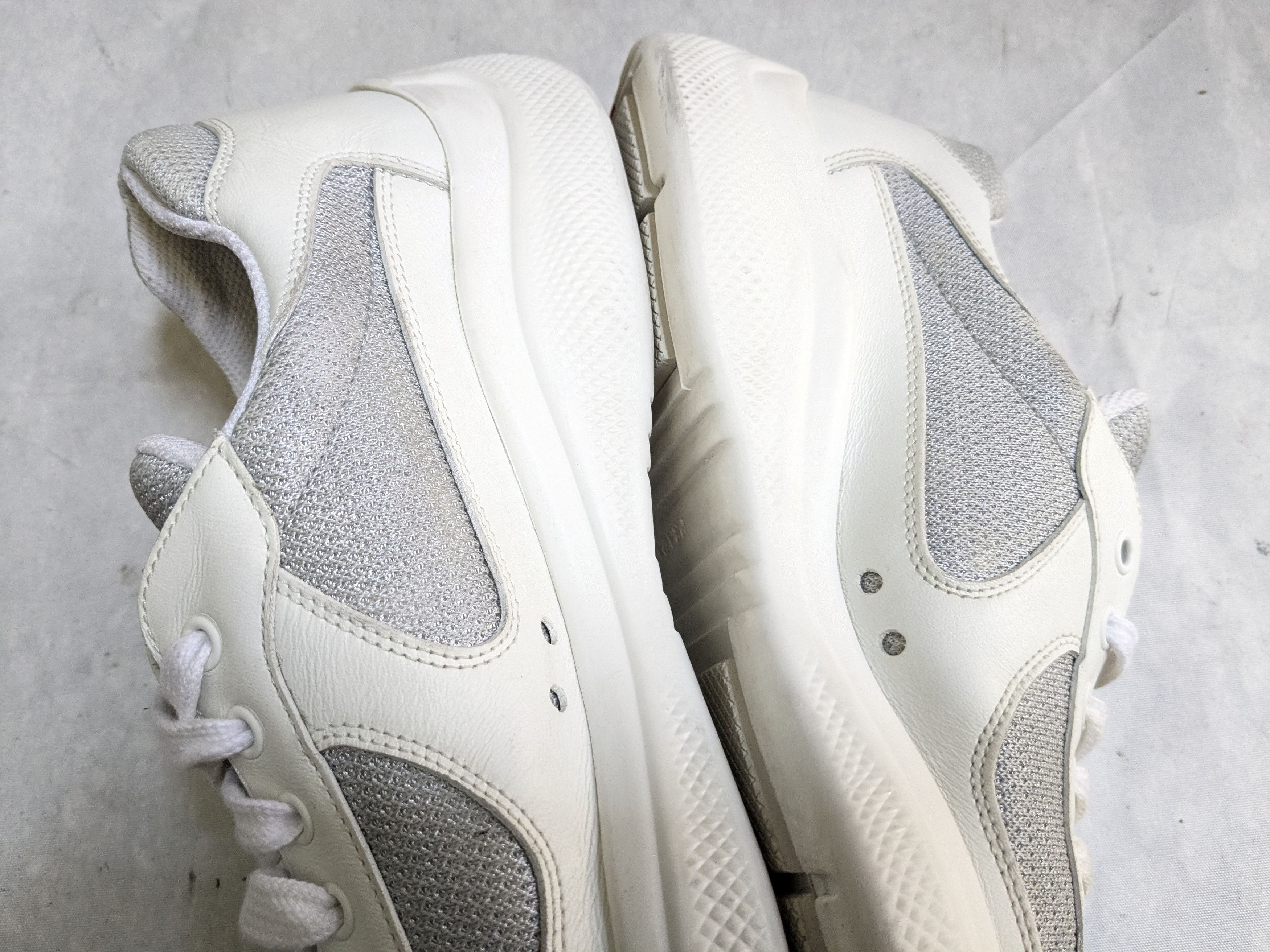 Prada Prada America's Cup Sneakers White 10 Silver Red Low Size US 10 / EU 43 - 10 Thumbnail