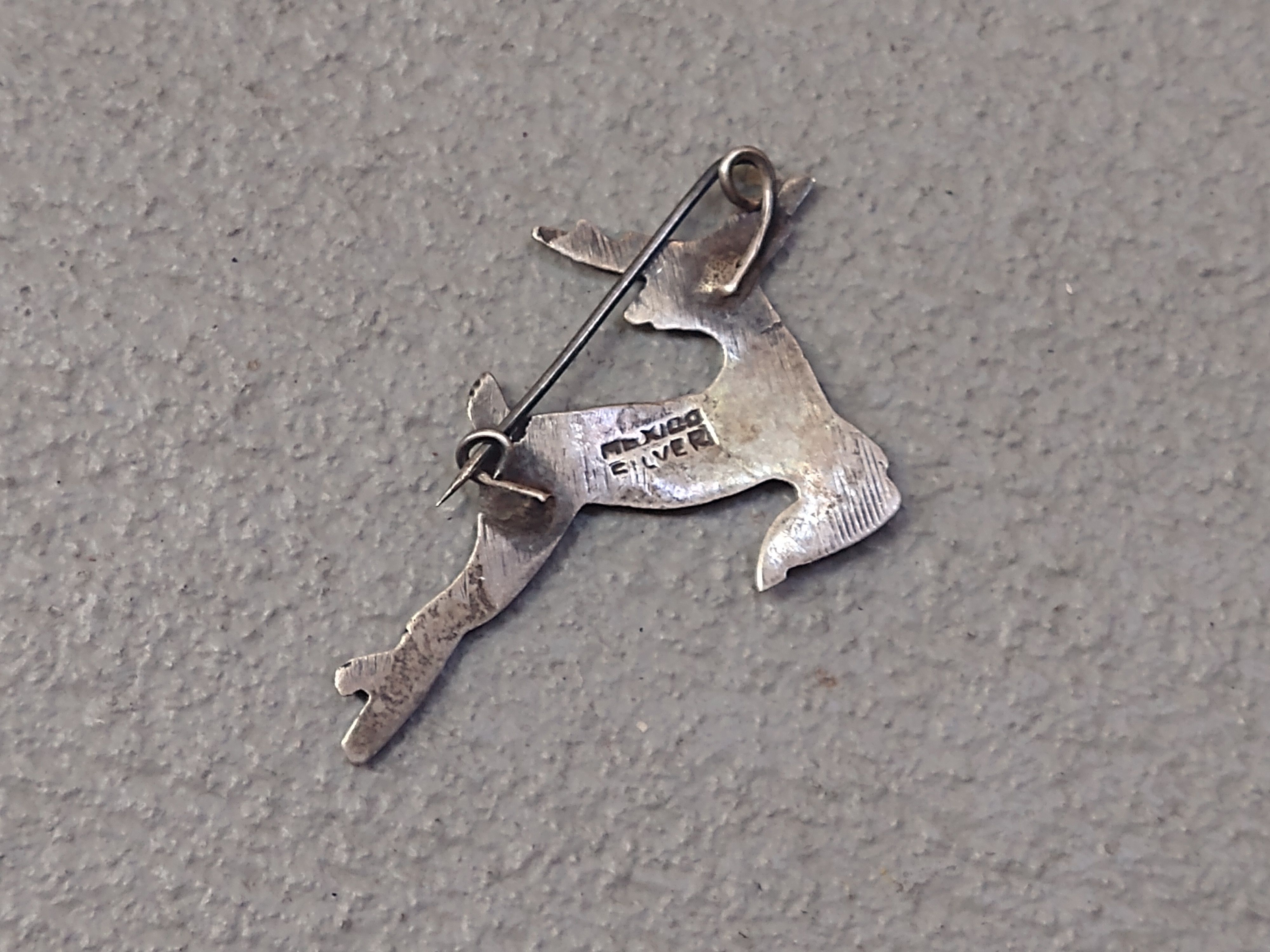 Jewelry × Vintage Vintage Sterling Silver Pin Brooch Deer Elk Reindeer Mexico Size ONE SIZE - 7 Thumbnail