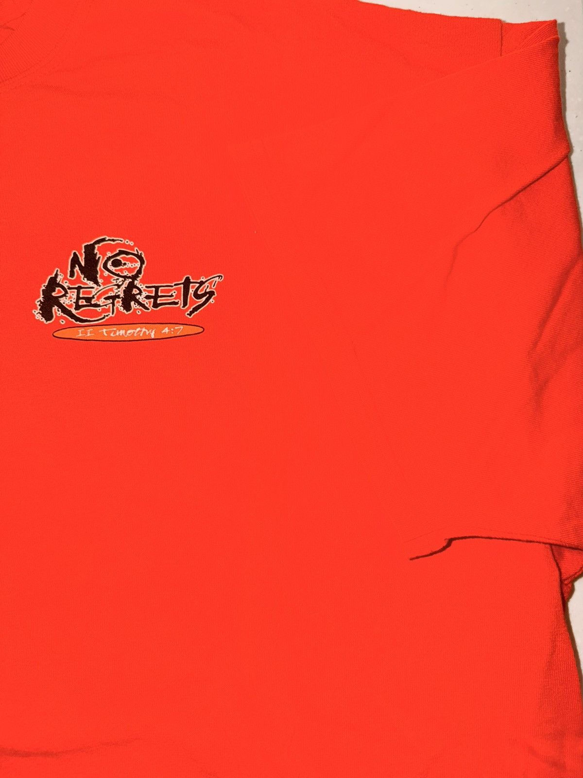 Vintage Y2K No Regrets tee Size US XXL / EU 58 / 5 - 3 Thumbnail