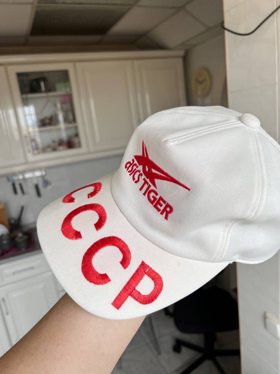 Asics VINTAGE 1980s ASICS TIGER JAPAN BIG LOGO CCCP USSR HAT CAP Size ONE SIZE - 10 Thumbnail
