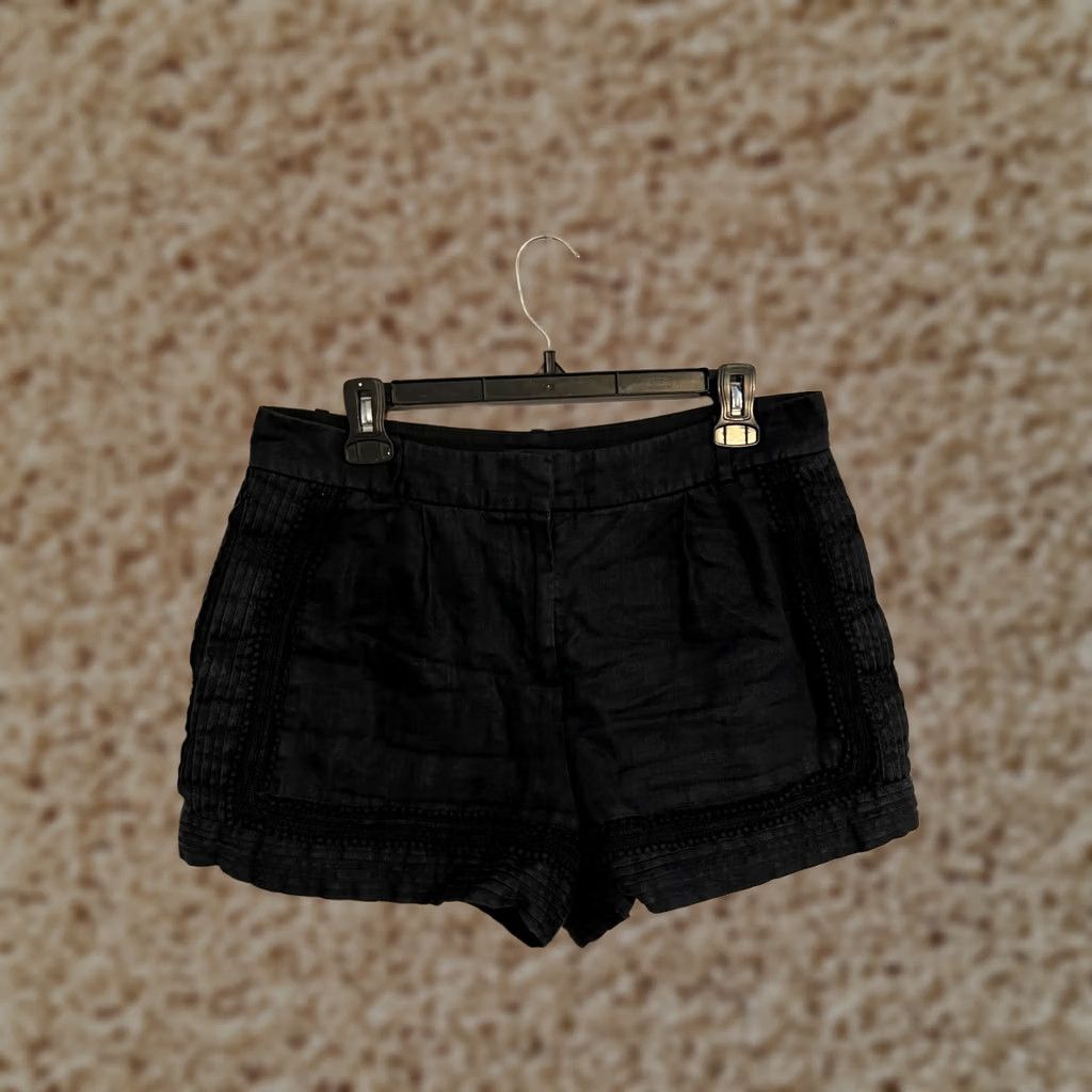 J.Crew J.CREW Ladies Navy Blue Linen Lace Trim Crochet Shorts - Women's 6 Size 24" / US 00 / IT 34 - 1 Thumbnail