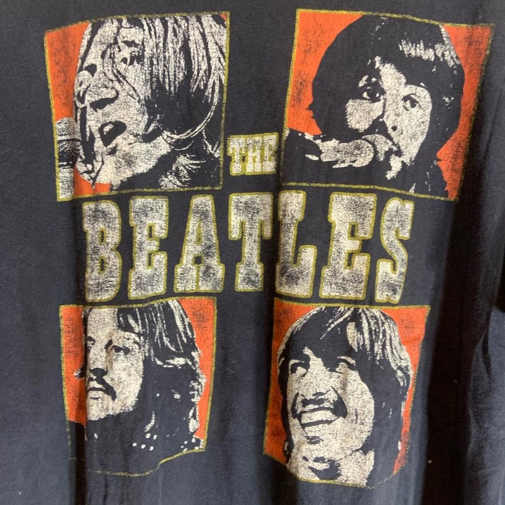 Designer Beatles Xlarge black graphic preowned T-shirt Size US XL / EU 56 / 4 - 1 Thumbnail