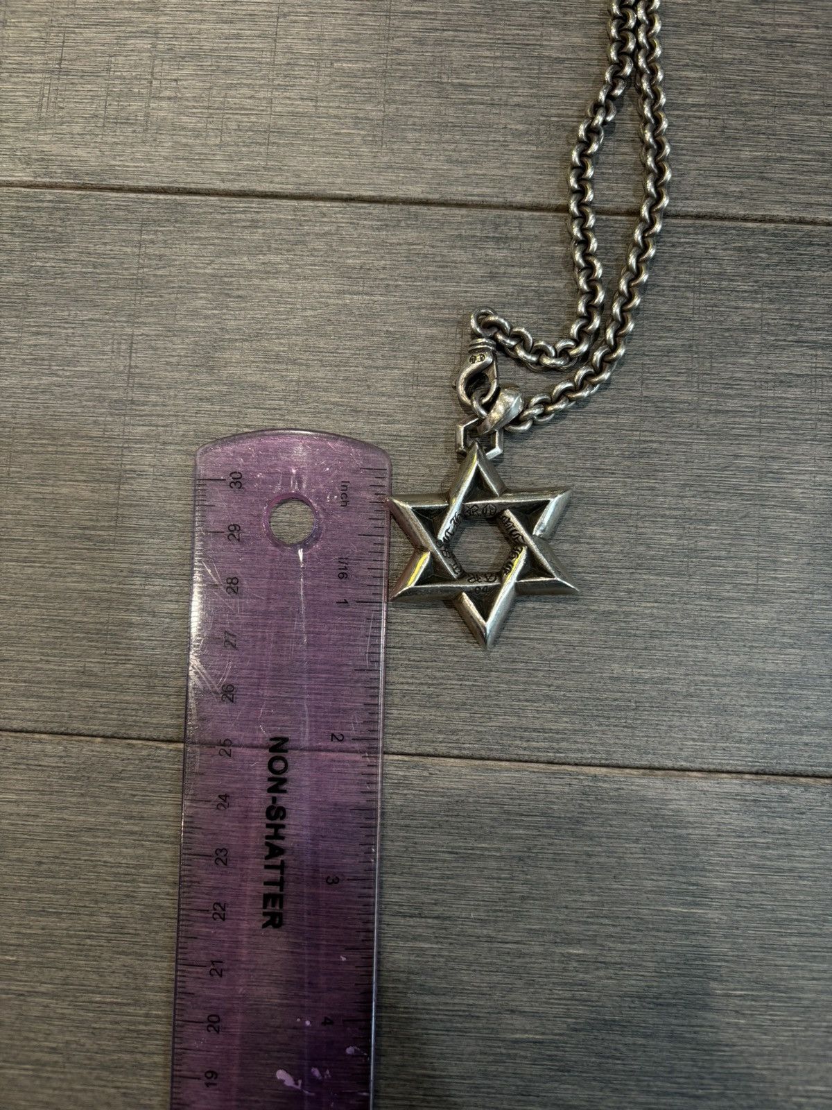 Chrome Hearts Chrome hearts Star of David + chain necklace Size ONE SIZE - 10 Thumbnail