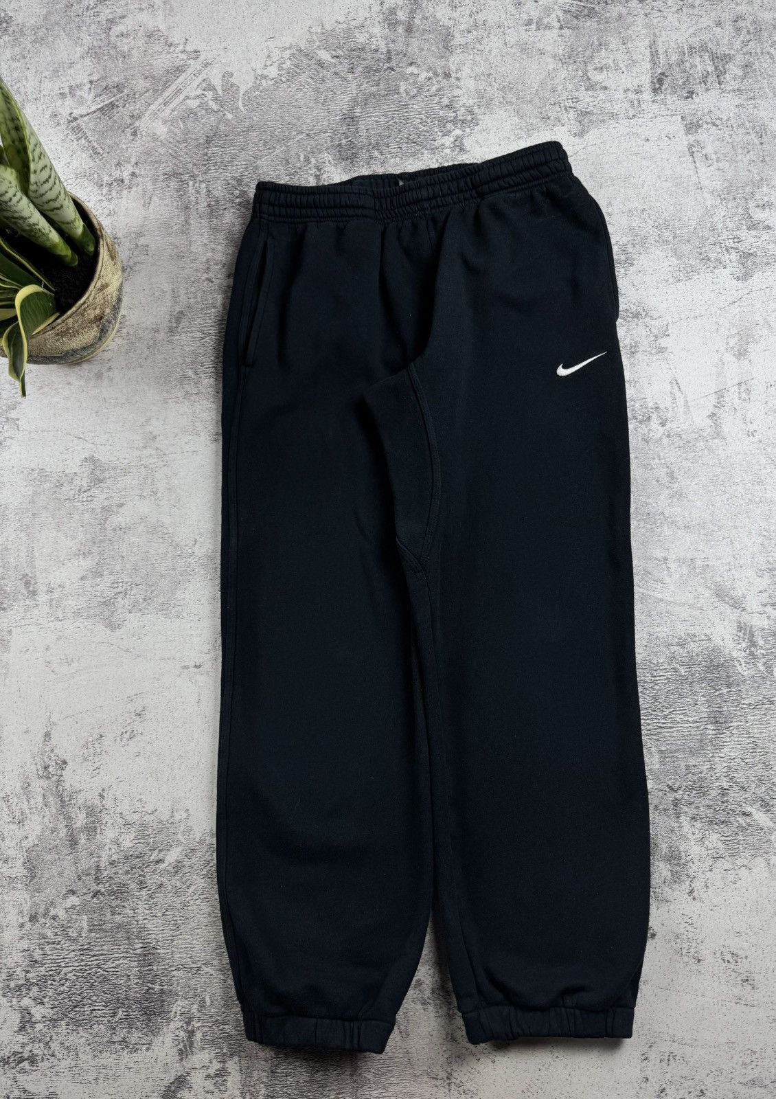 Nike Nike Medium Black Men’s Baggy Wide Sweat Pants Trousers Activewear Cotton Sport Size US 34 / EU 50 - 3 Thumbnail