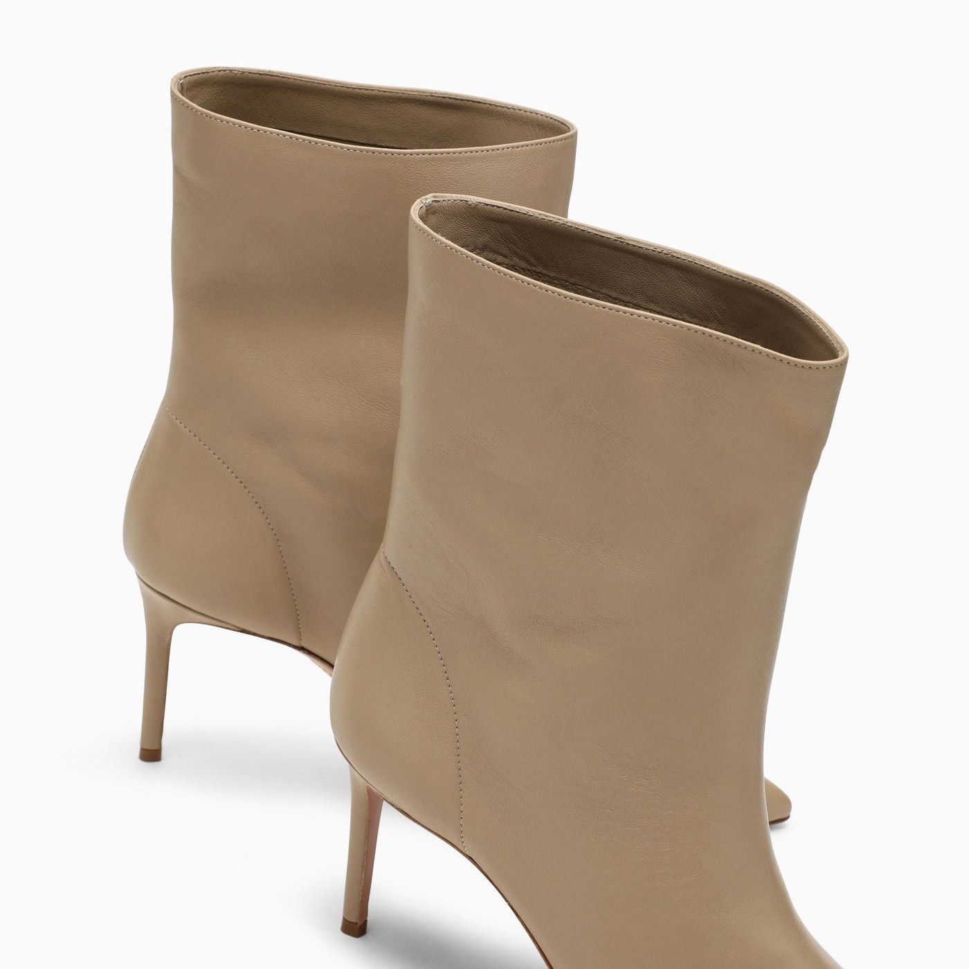 Aquazzura o1y0625 Ankle Boots in Beige Size US 7.5 / IT 37.5 - 4 Thumbnail