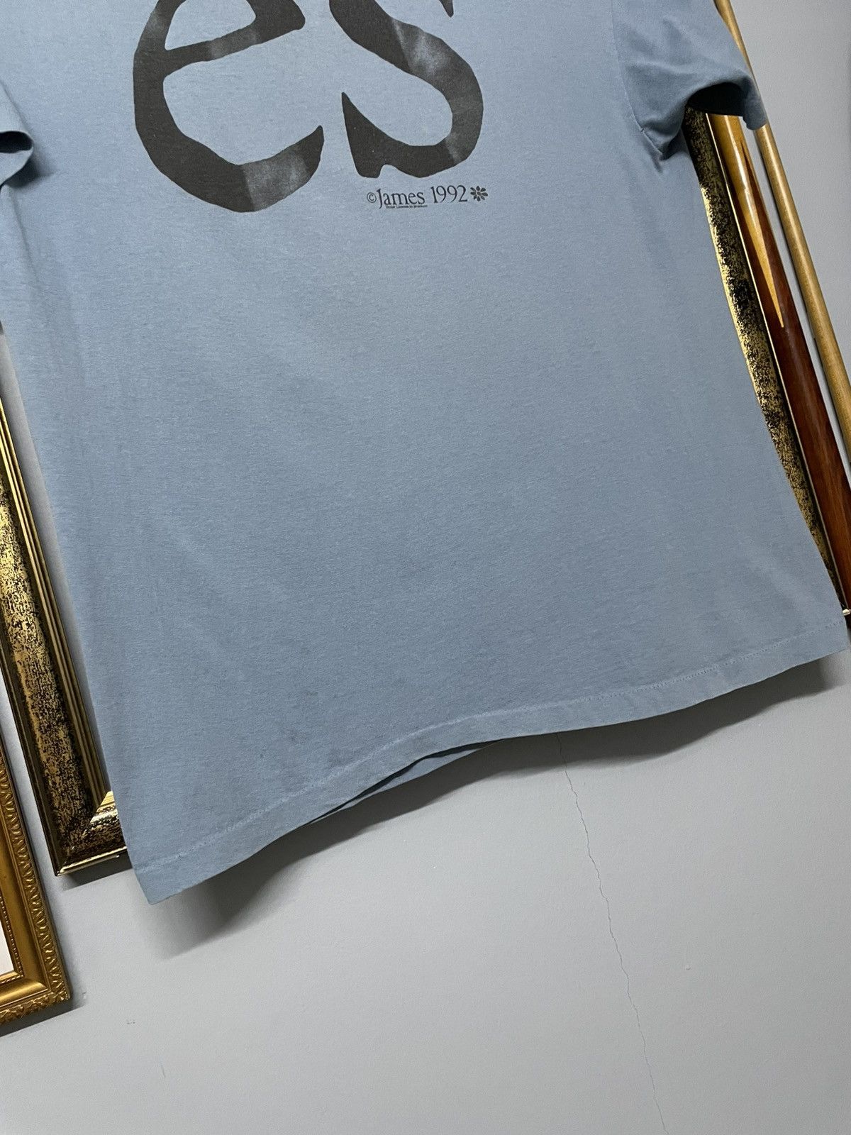 Vintage Vintage 1992 James Laid Art Flower Single Stitch Faded Tee Size US XL / EU 56 / 4 - 15 Thumbnail
