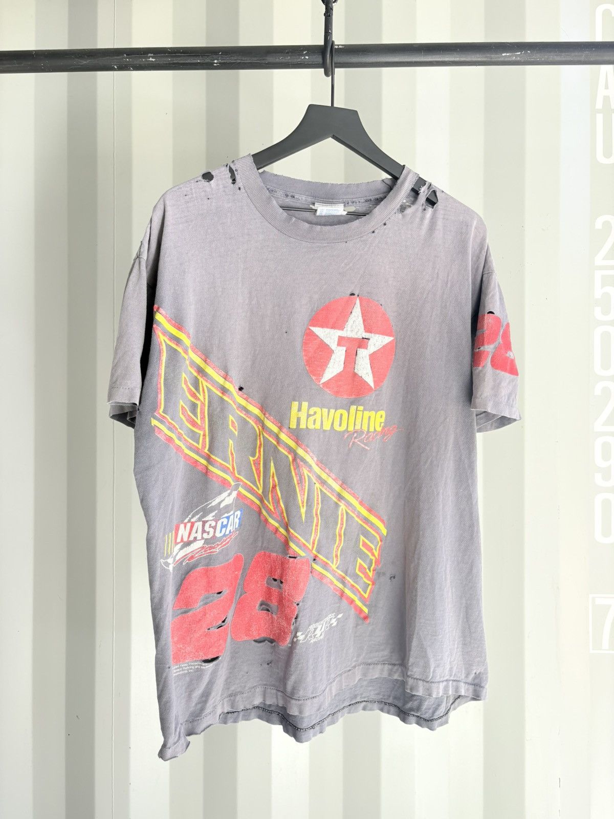 Vintage Thrashed NASCAR Sun Faded Tee Shirt Distressed ERD Grunge Size US XL / EU 56 / 4 - 1 Thumbnail