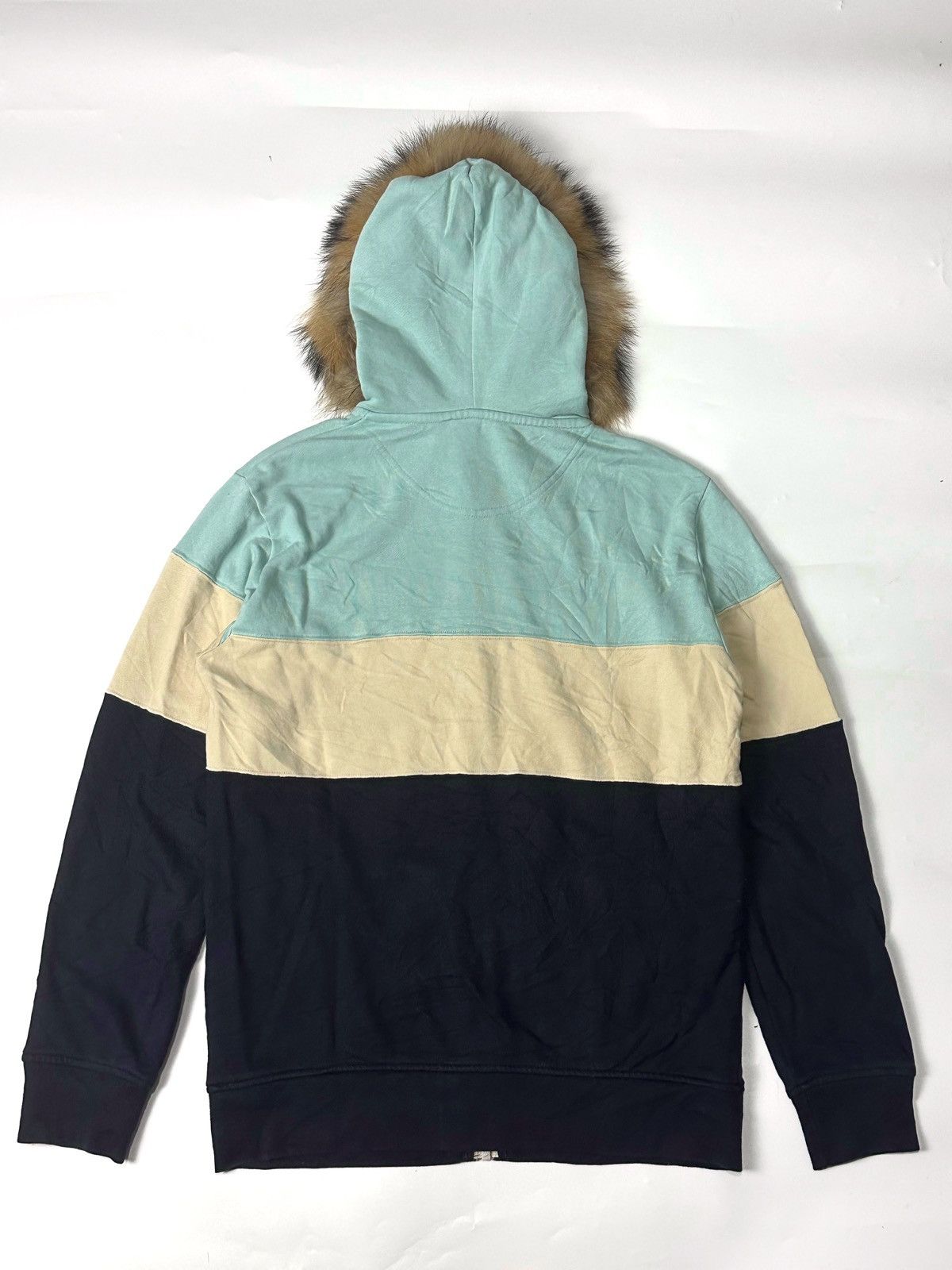 Beauty Beast × Japanese Brand × Le Grande Bleu (L.G.B.) Fur Ziphoodie 3 Tone color Uniqlo Size US L / EU 52-54 / 3 - 3 Thumbnail