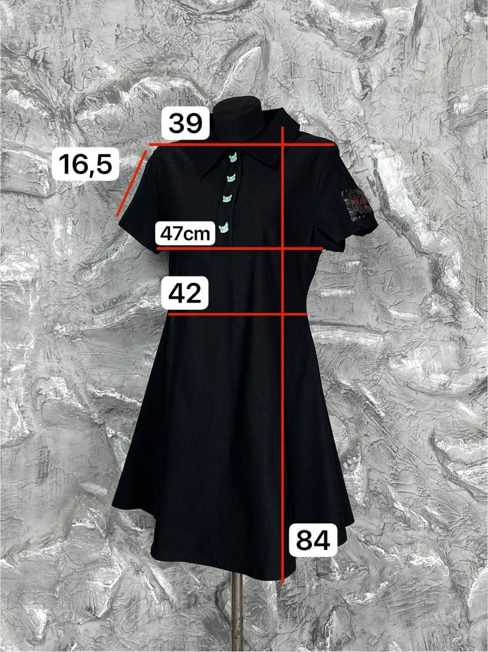 Killstar Killstar Y2K Cats Buttons Dress Gothic Punk Witch Style Size L / US 10 / IT 46 - 14 Thumbnail