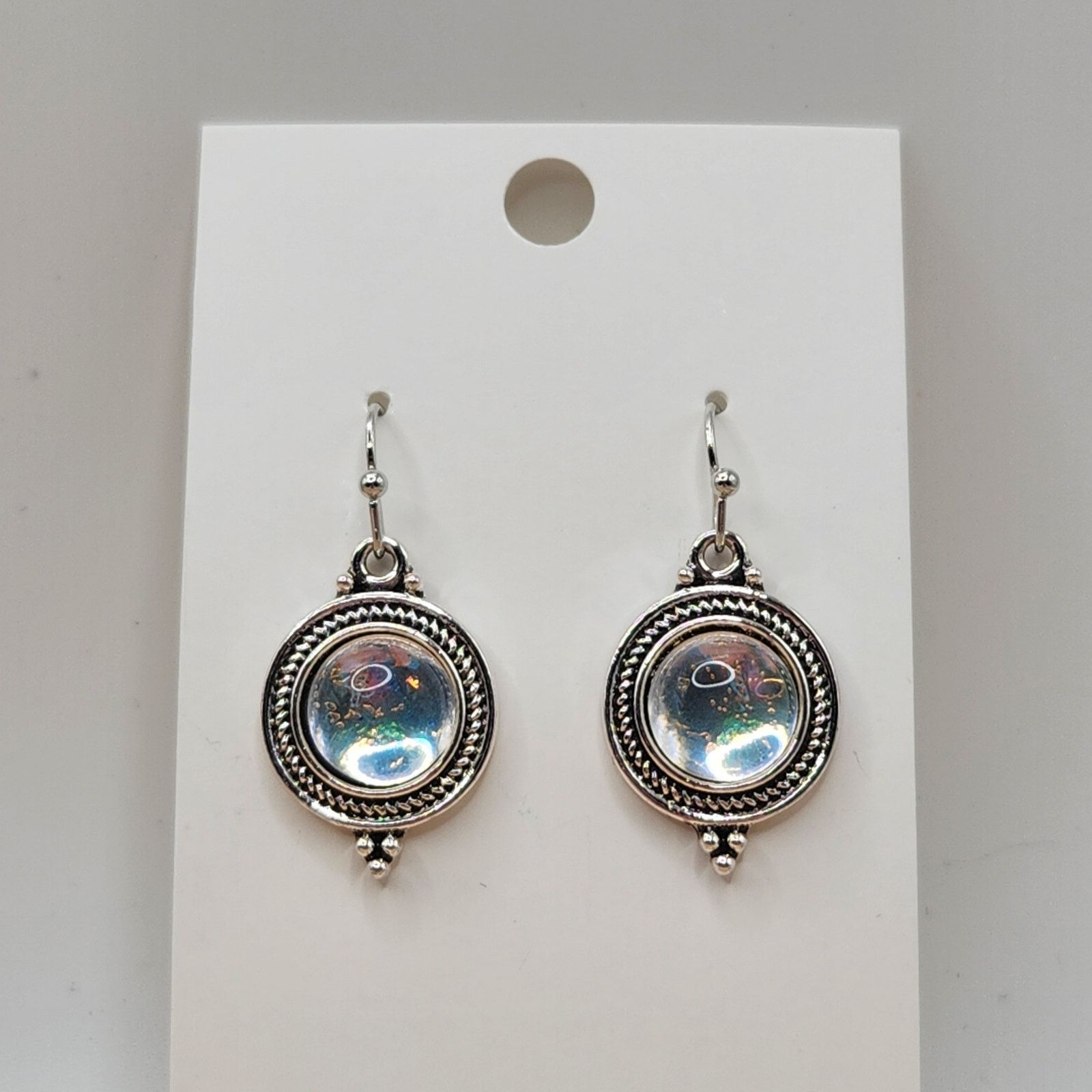 Other Boho Iridescent Glass Drop Earrings Size ONE SIZE - 1 Thumbnail