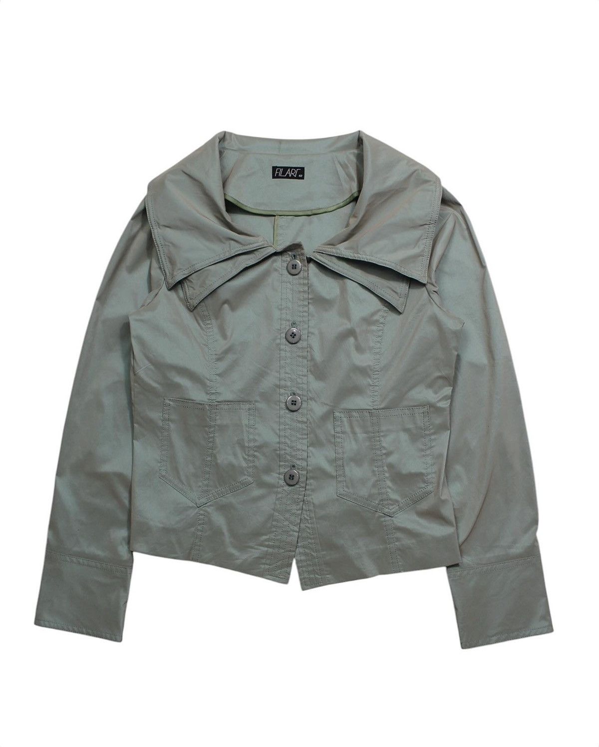 Japanese Brand 2000S FILARL DOUBLE COLLAR JACKET Size S / US 4 / IT 40 - 1 Thumbnail