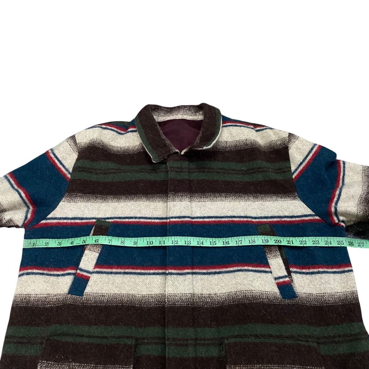 Other Vintage Blue Scuba San Francisco Striped Pattern Wool Size US L / EU 52-54 / 3 - 13 Thumbnail
