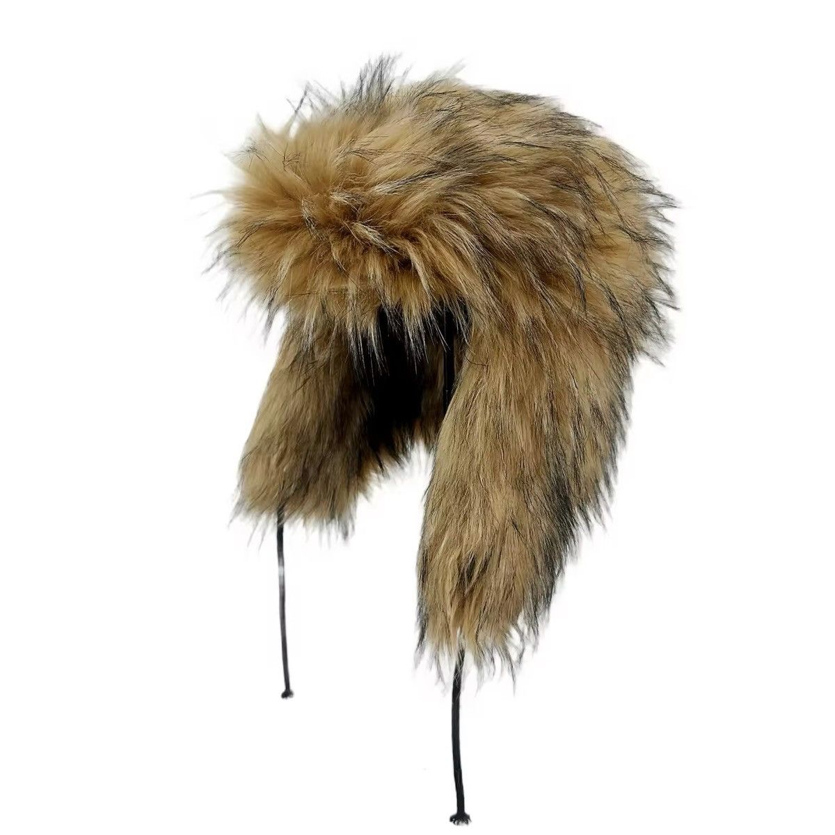 Japanese Brand Faux Fur Ushanka Vintage Warm Trapper Hat Size ONE SIZE - 3 Thumbnail