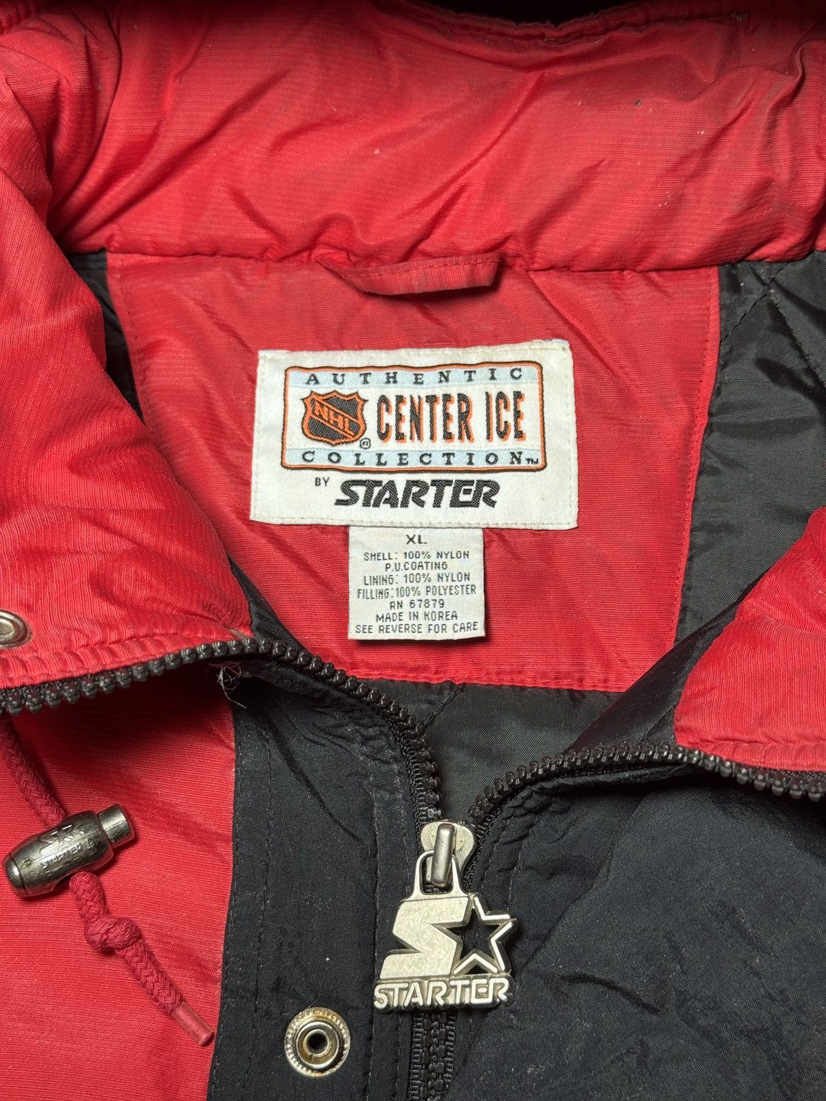 Starter Vintage Detroit Red Wings 90s Starter NHL Jacket XL Puffer Size US XL / EU 56 / 4 - 3 Thumbnail